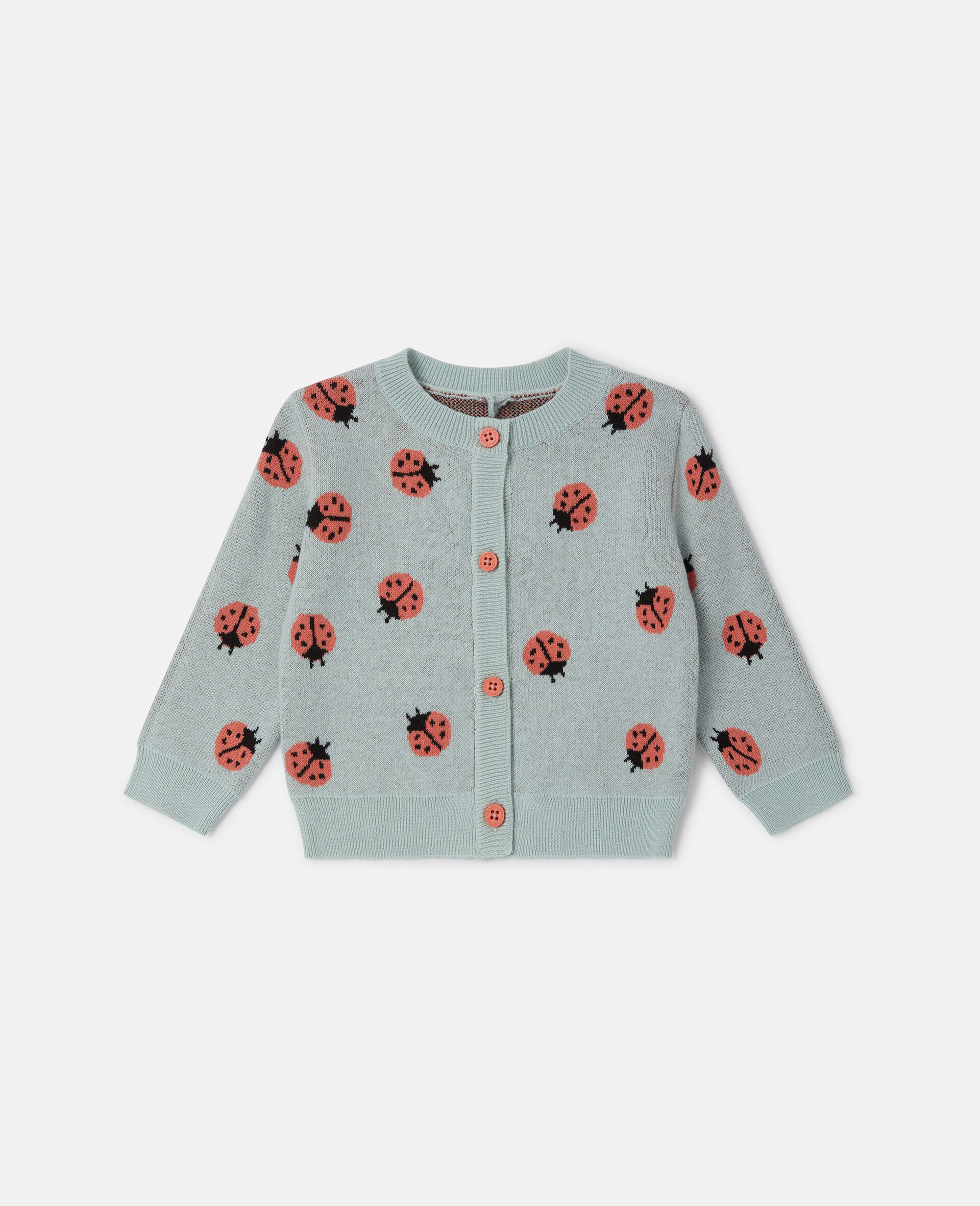 Ladybird Knitted Crewneck Cardigan