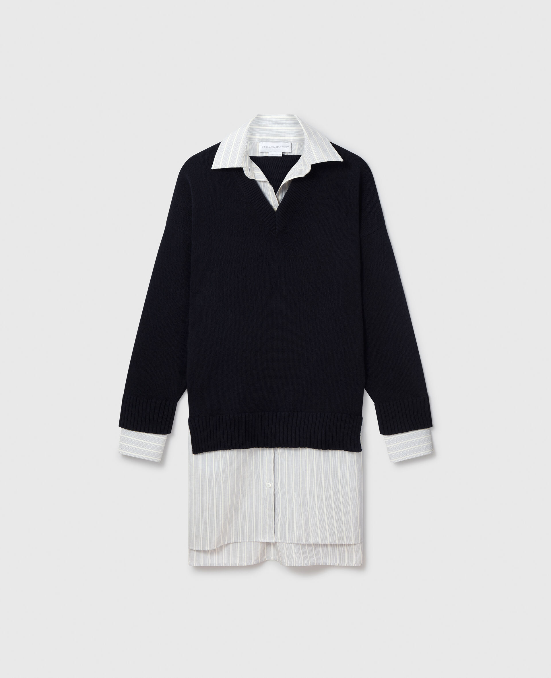 Crewneck Sweater Shirt Dress