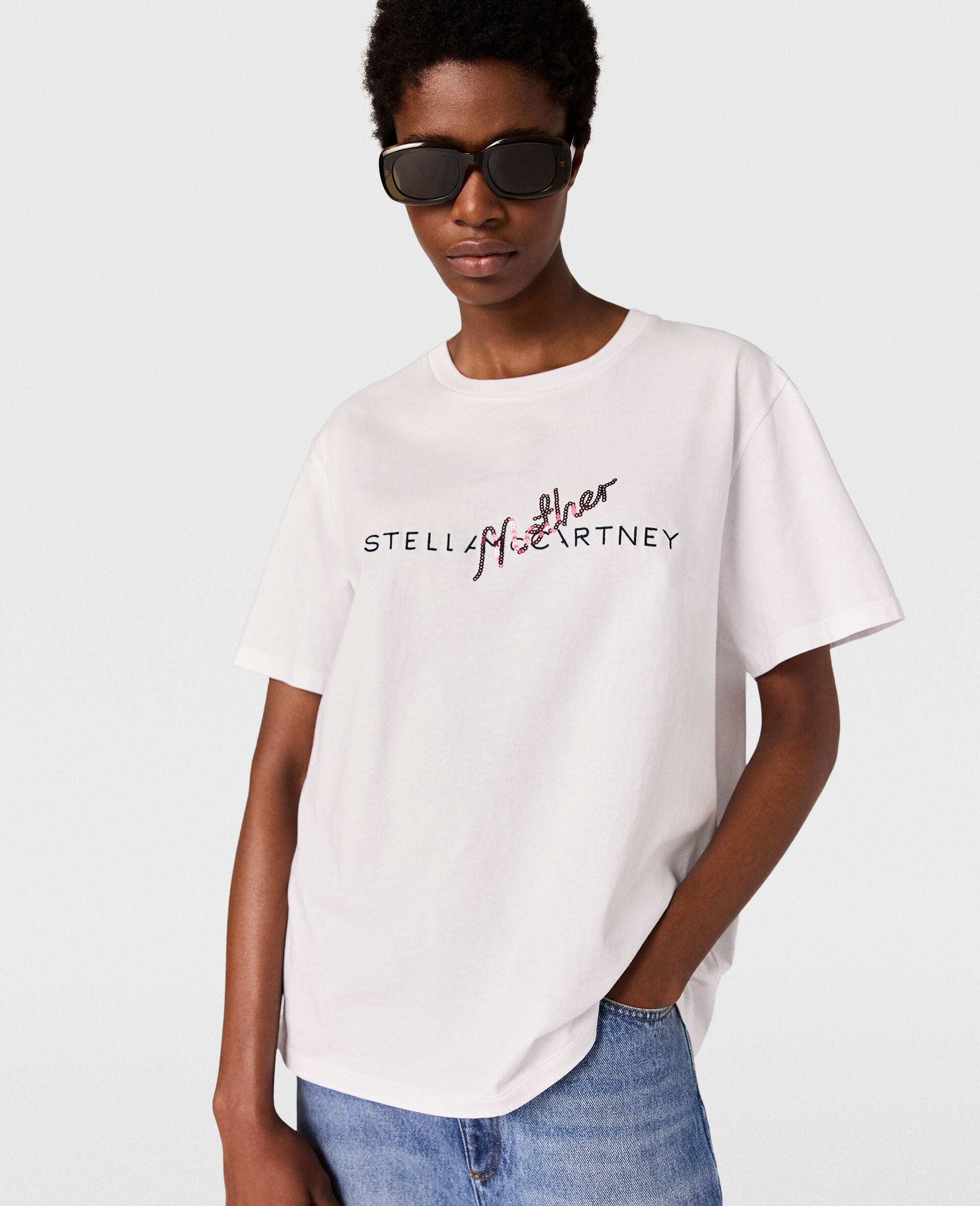 Mother Sequins Boxy T-Shirt