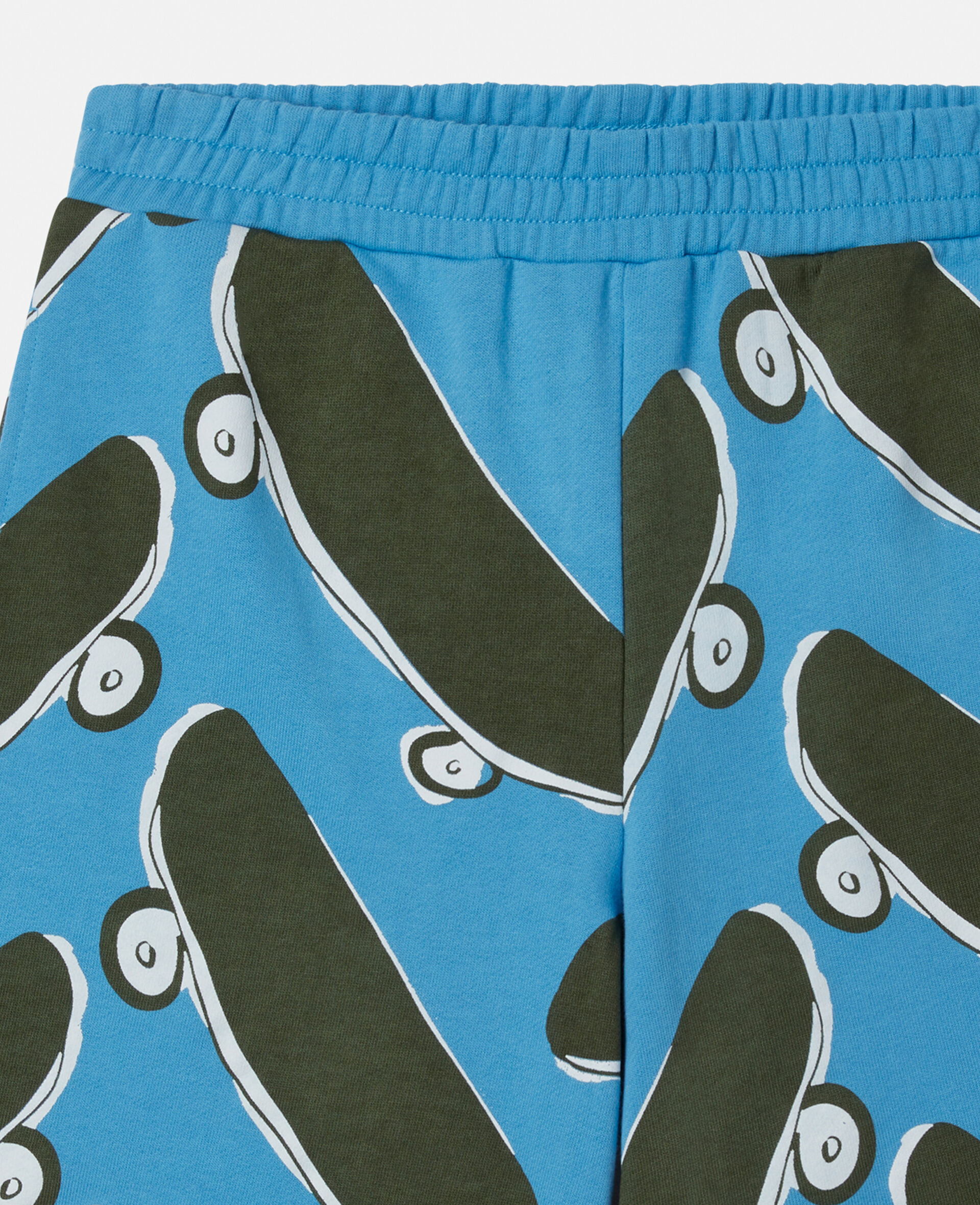 Skateboard Print Shorts