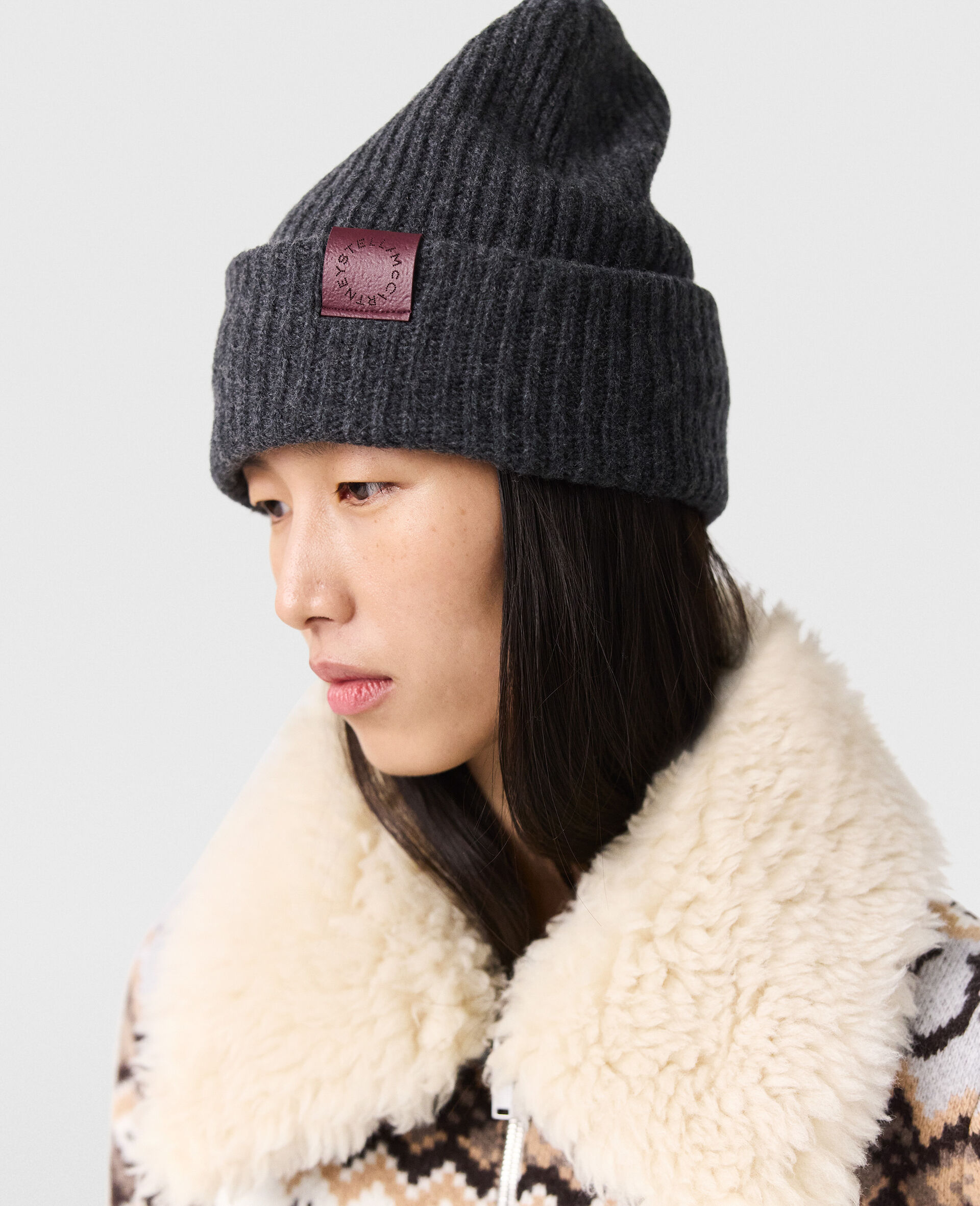 Ribbed Logo Beanie