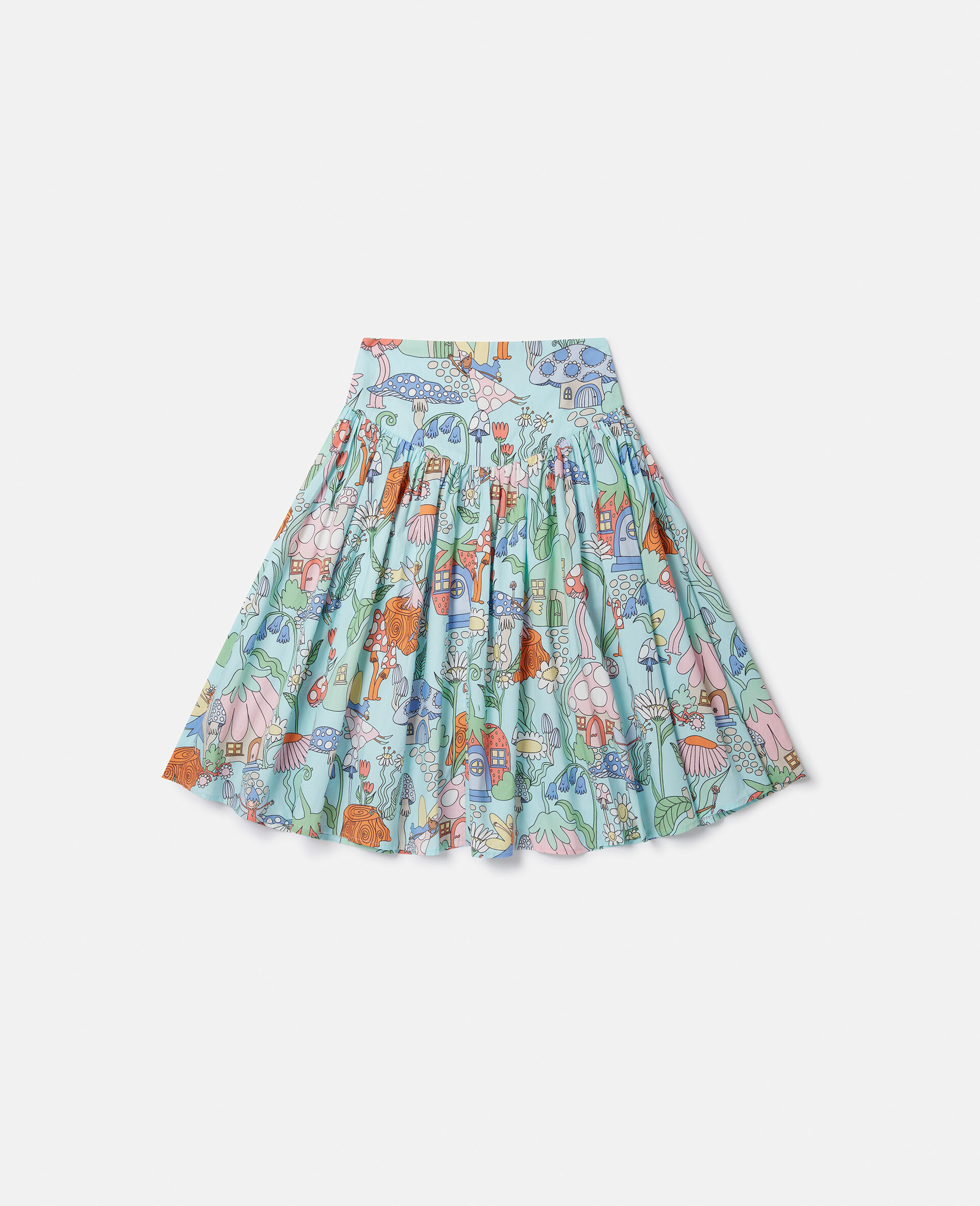 Woodland Print Pleated Skirt