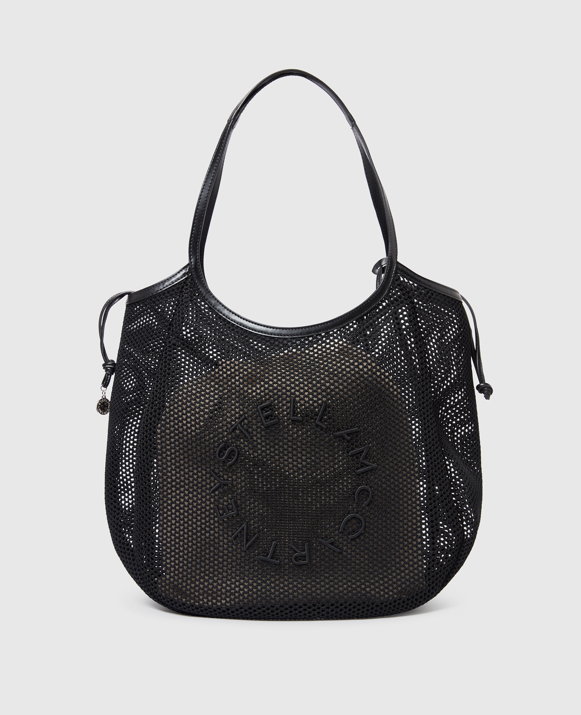 Logo Mesh Hobo Bag