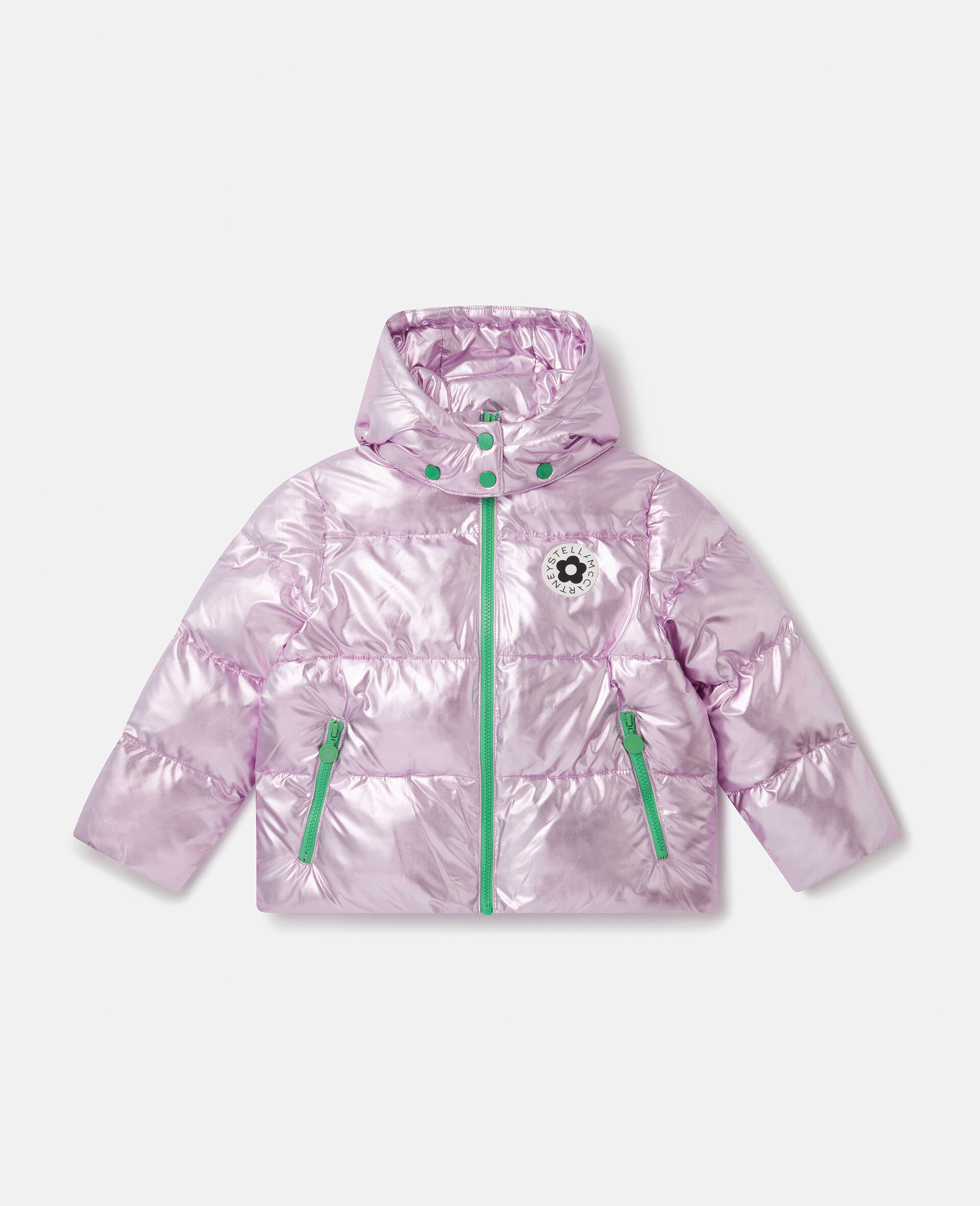Metallic Puffer Coat