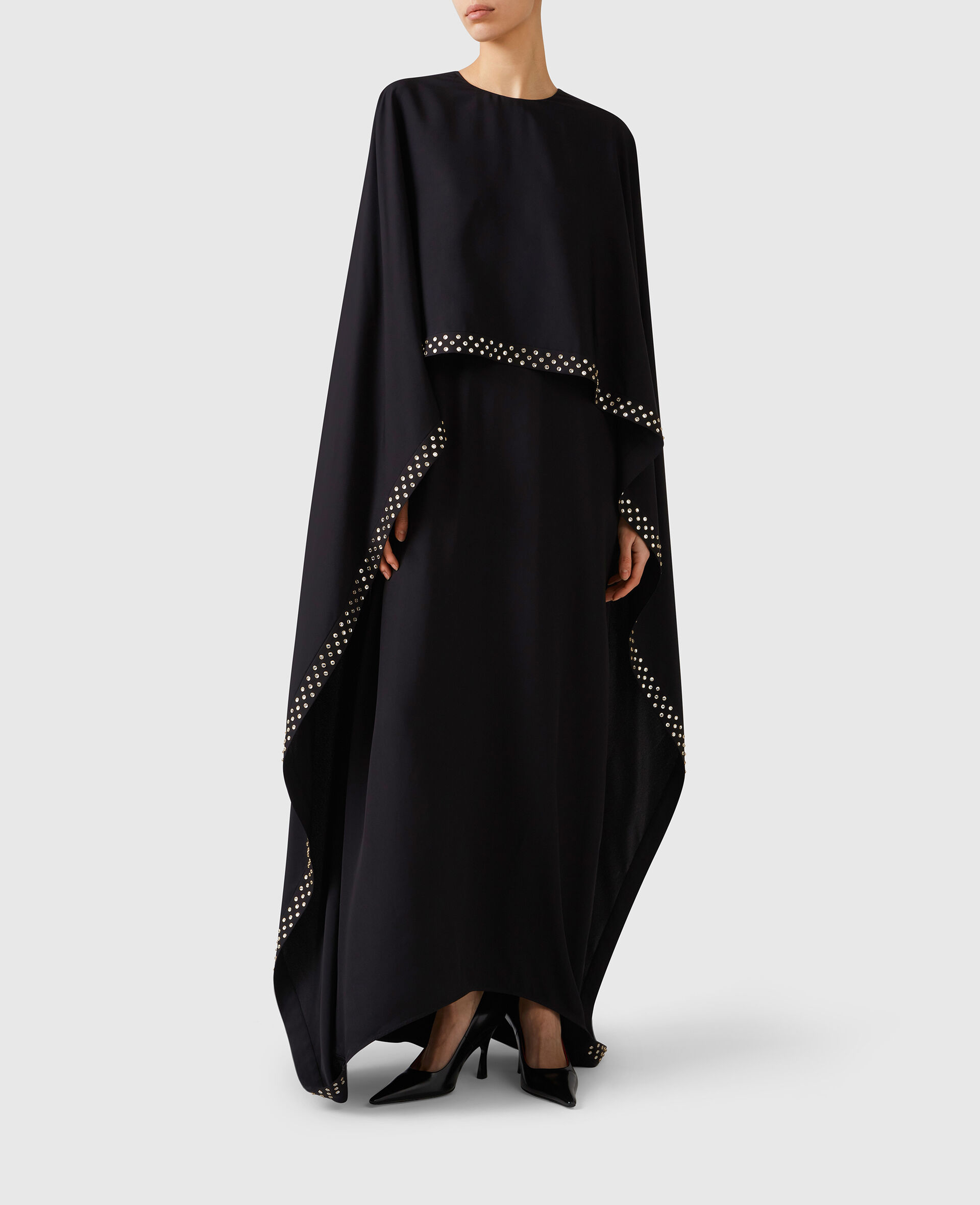 Lead-Free Crystal Cape Gown