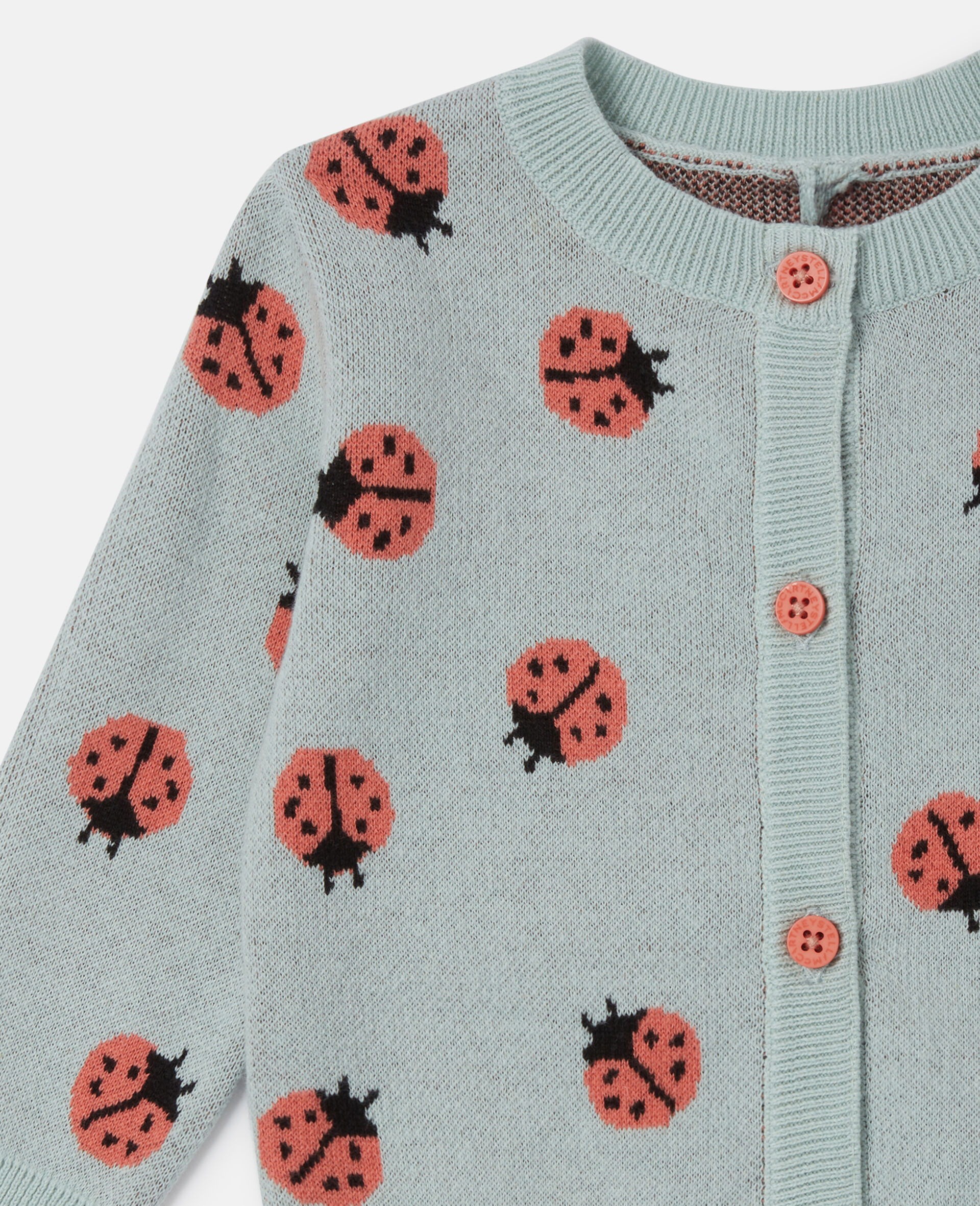Ladybird Knitted Crewneck Cardigan