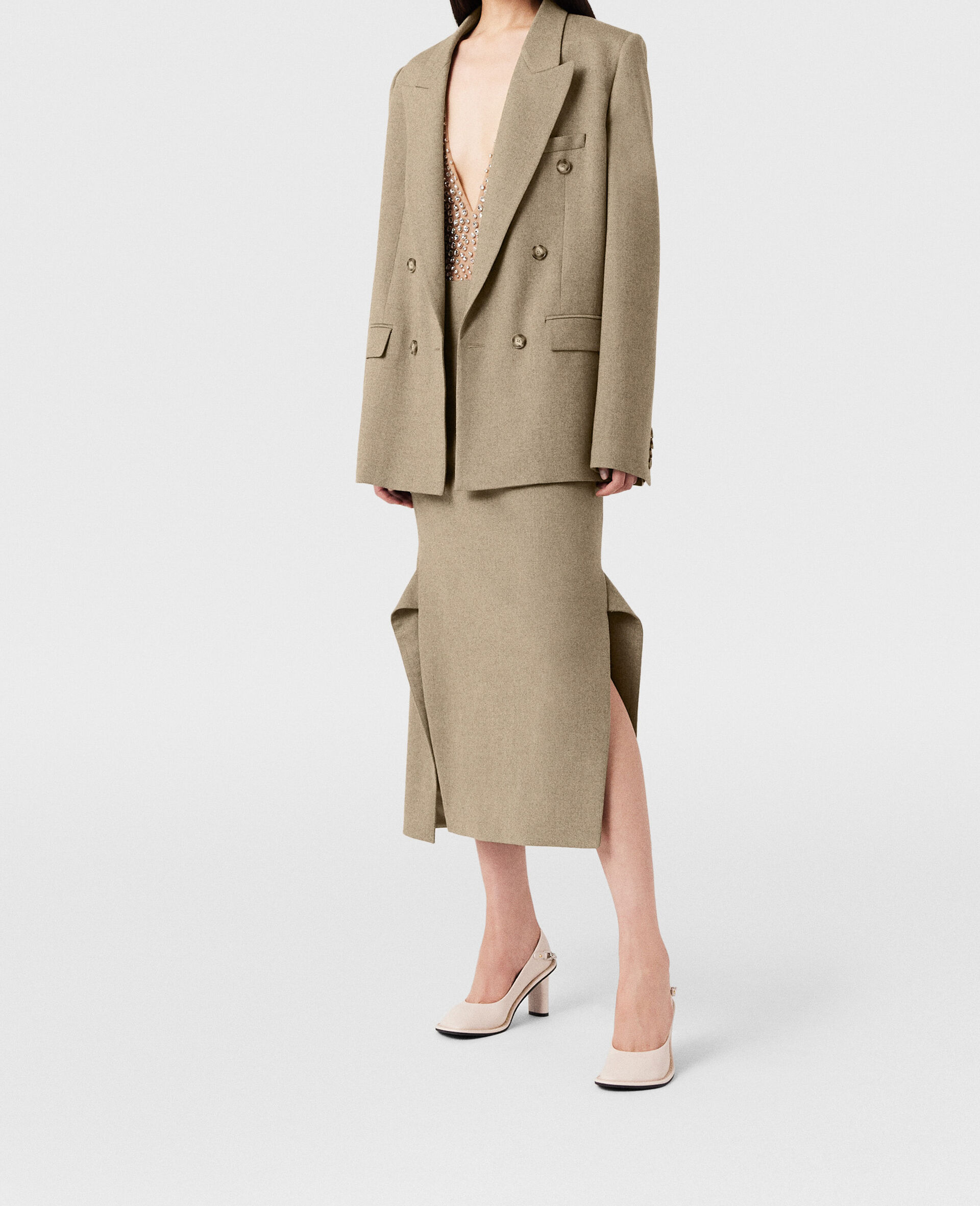 Double Breasted Wool Blazer