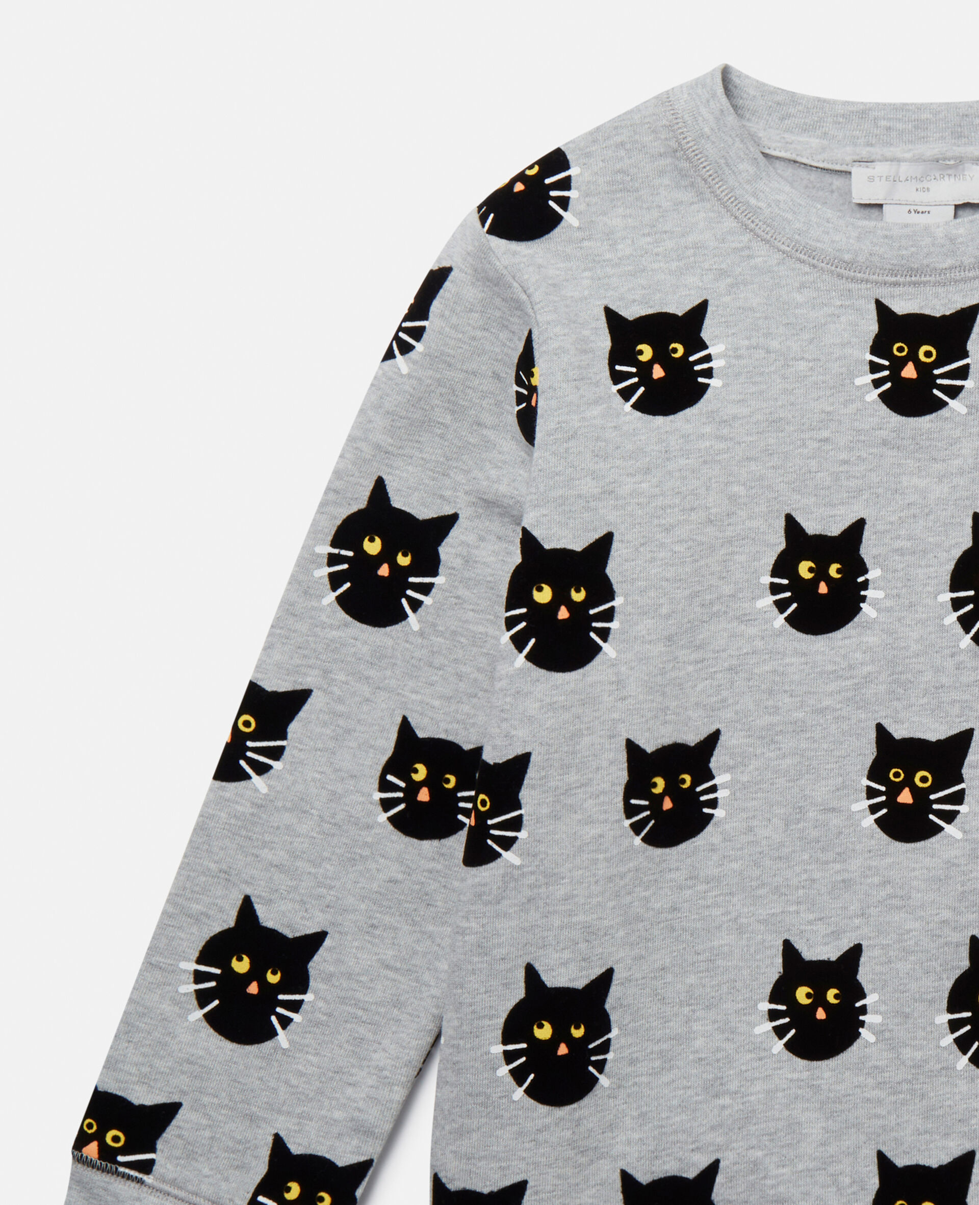 Spooky Cat Pattern Sweatshirt