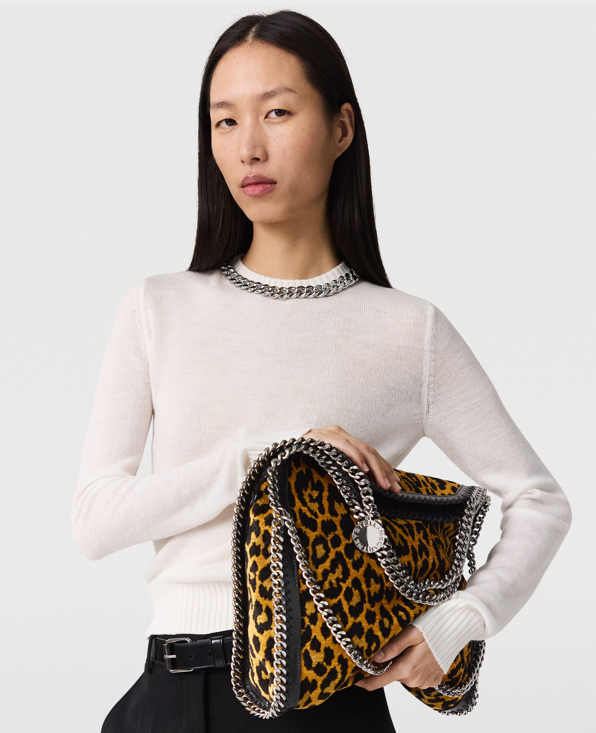 Falabella Chain Fine-Knit Sweater