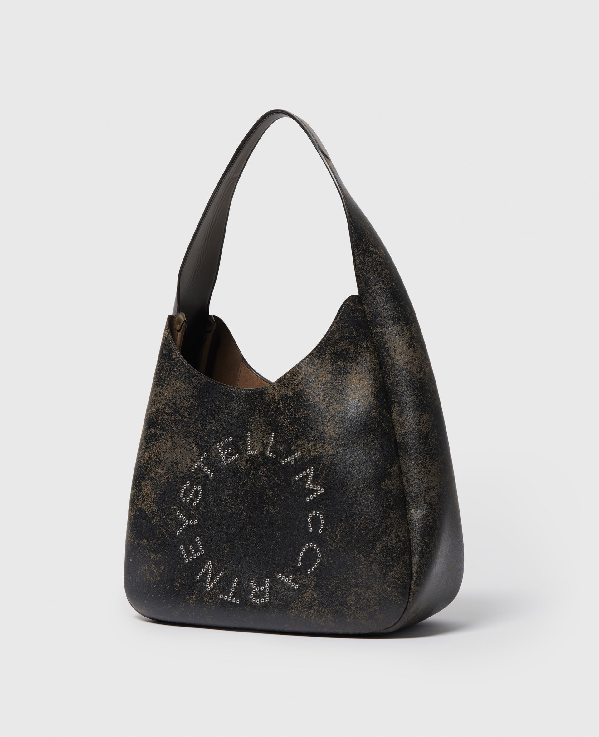 Logo Slouchy Aged Large Hobo Bag