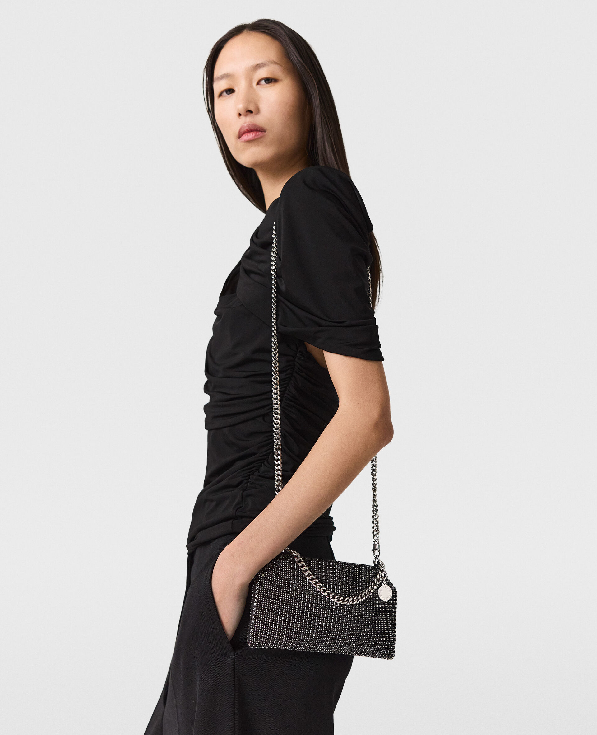 Falabella Crystal Mesh Crossbody Bag