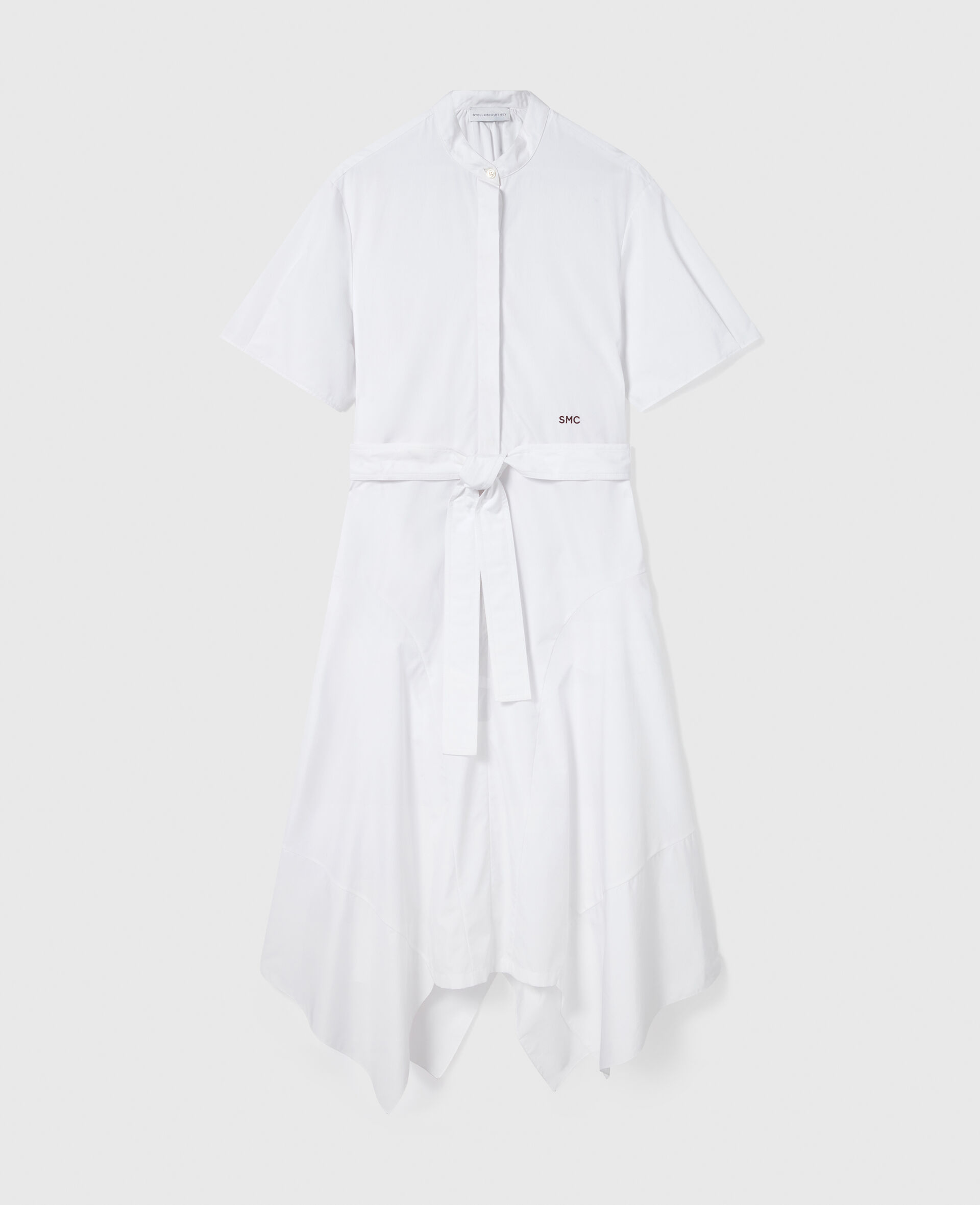 Short Sleeve Belted Midi Dress