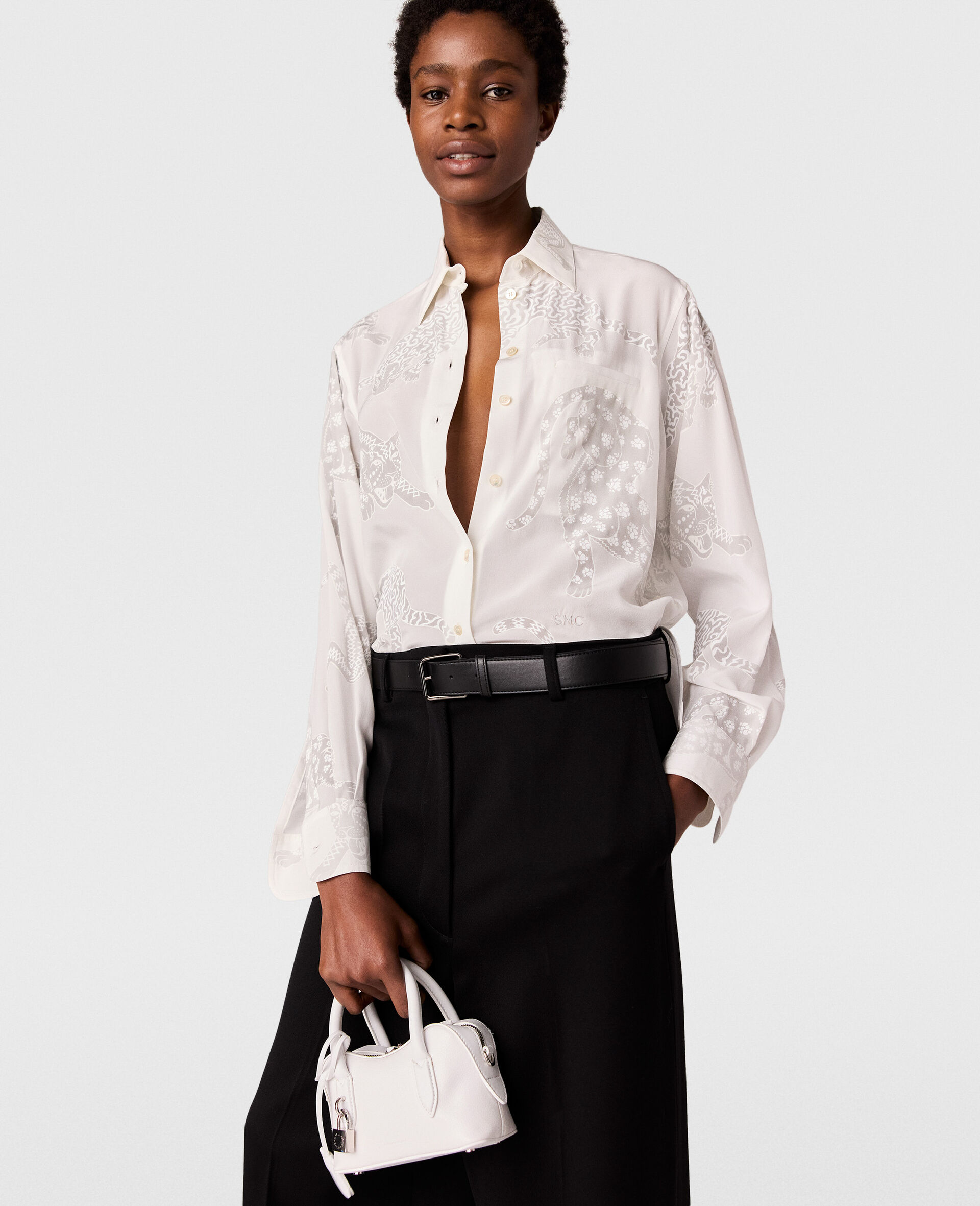 Leopard Pattern Oversized Shirt