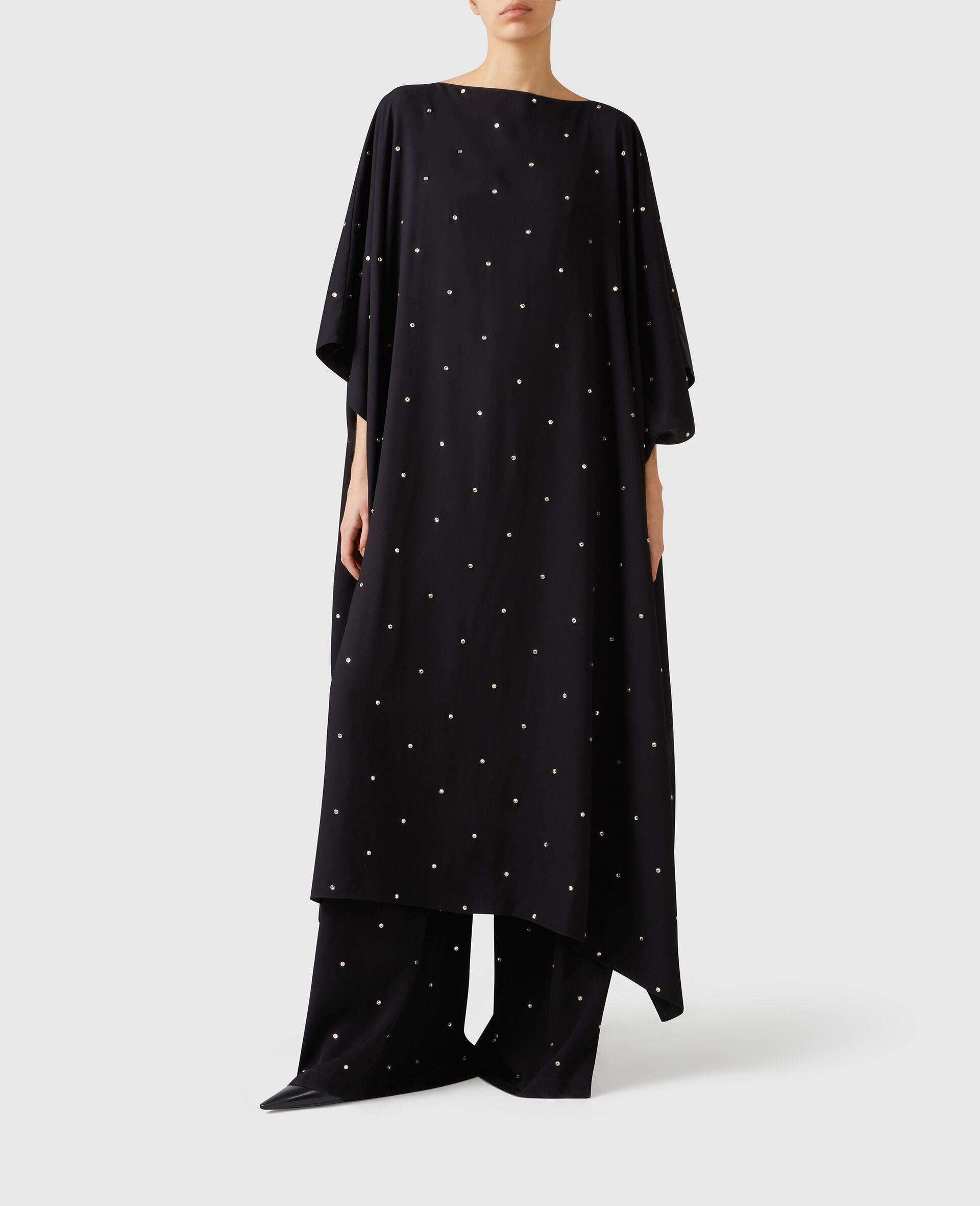 Lead-Free Crystal Caftan Dress