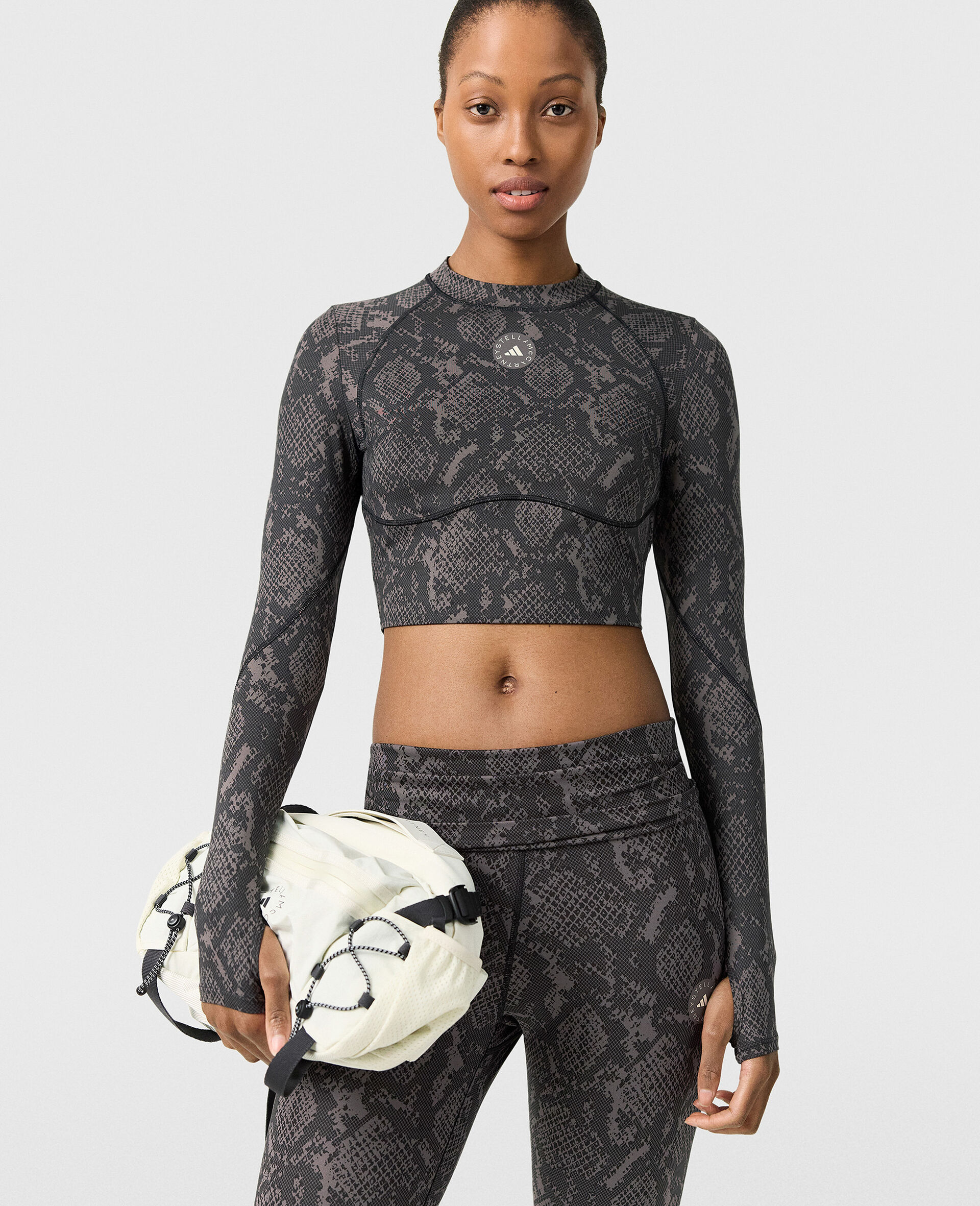 TruePurpose Training Long-Sleeve Cropped Top