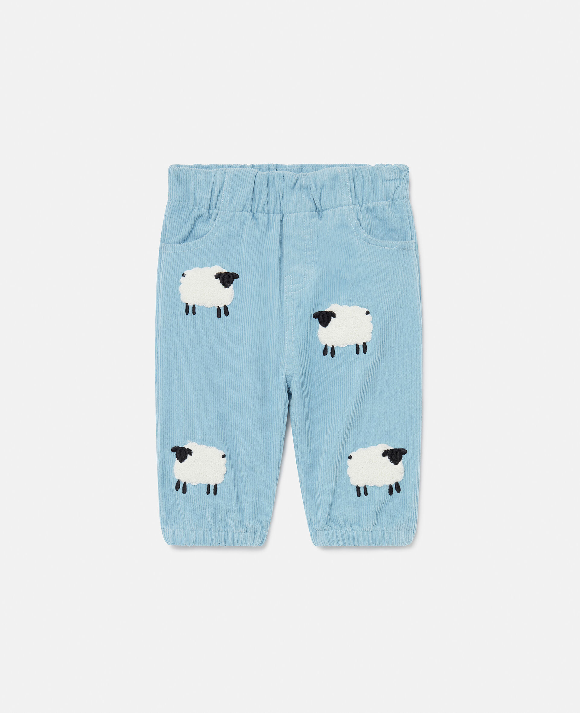 Sheep Pattern Denim Pants