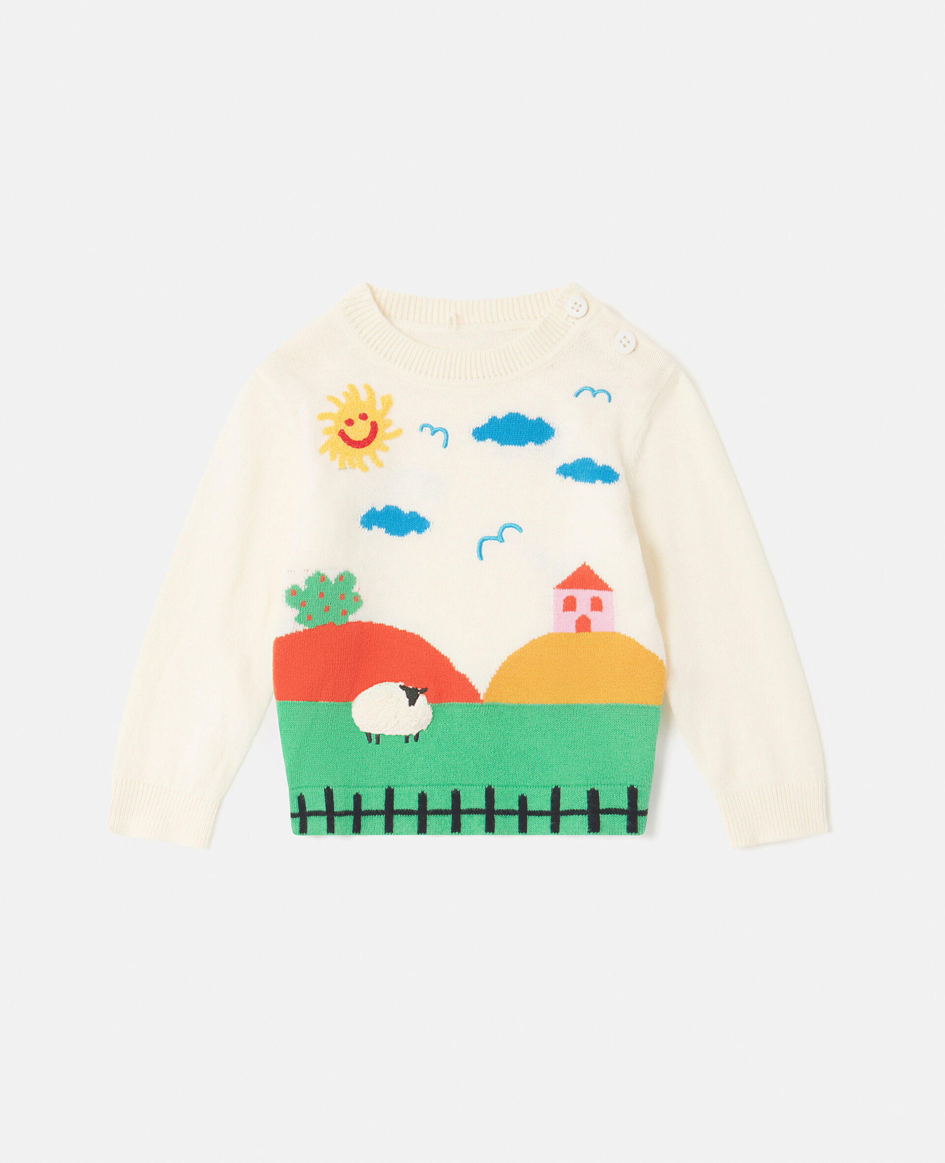 Farmyard Graphic Knitted Sweater