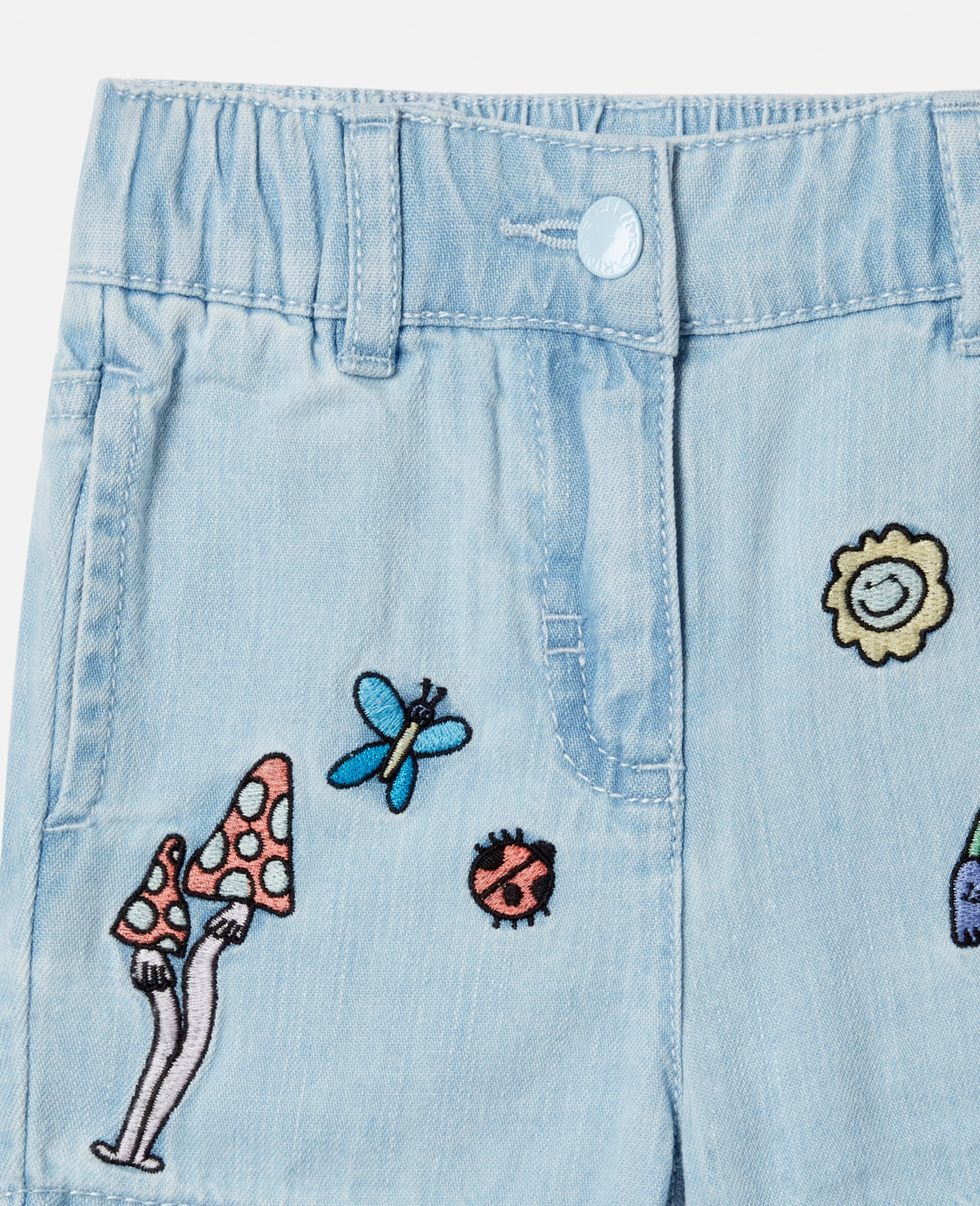 Woodland Friends Elasticated Denim Shorts