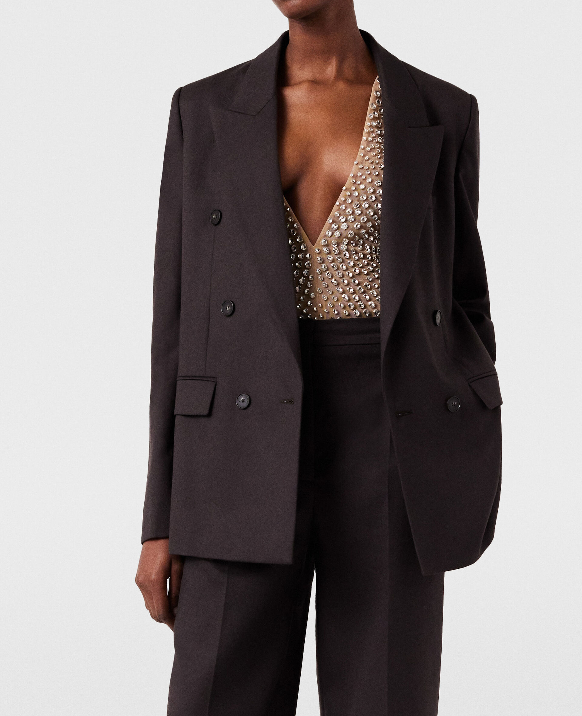 Double Breasted Wool Blazer