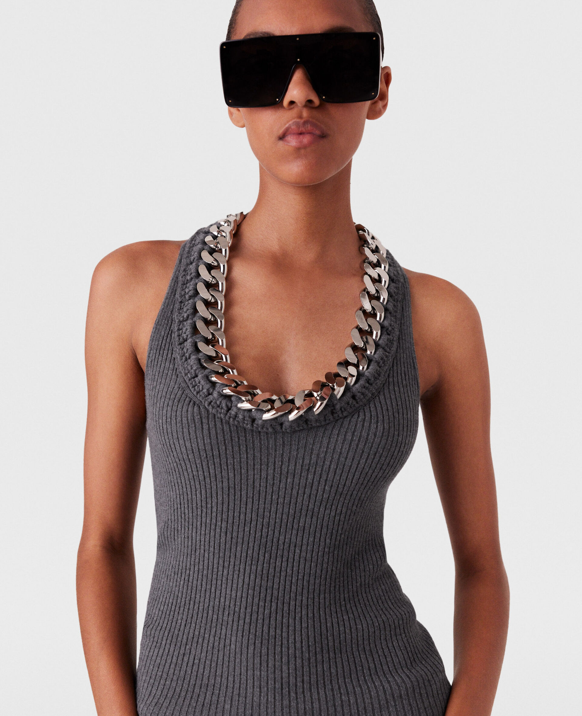 Chunky Chain Midi Dress