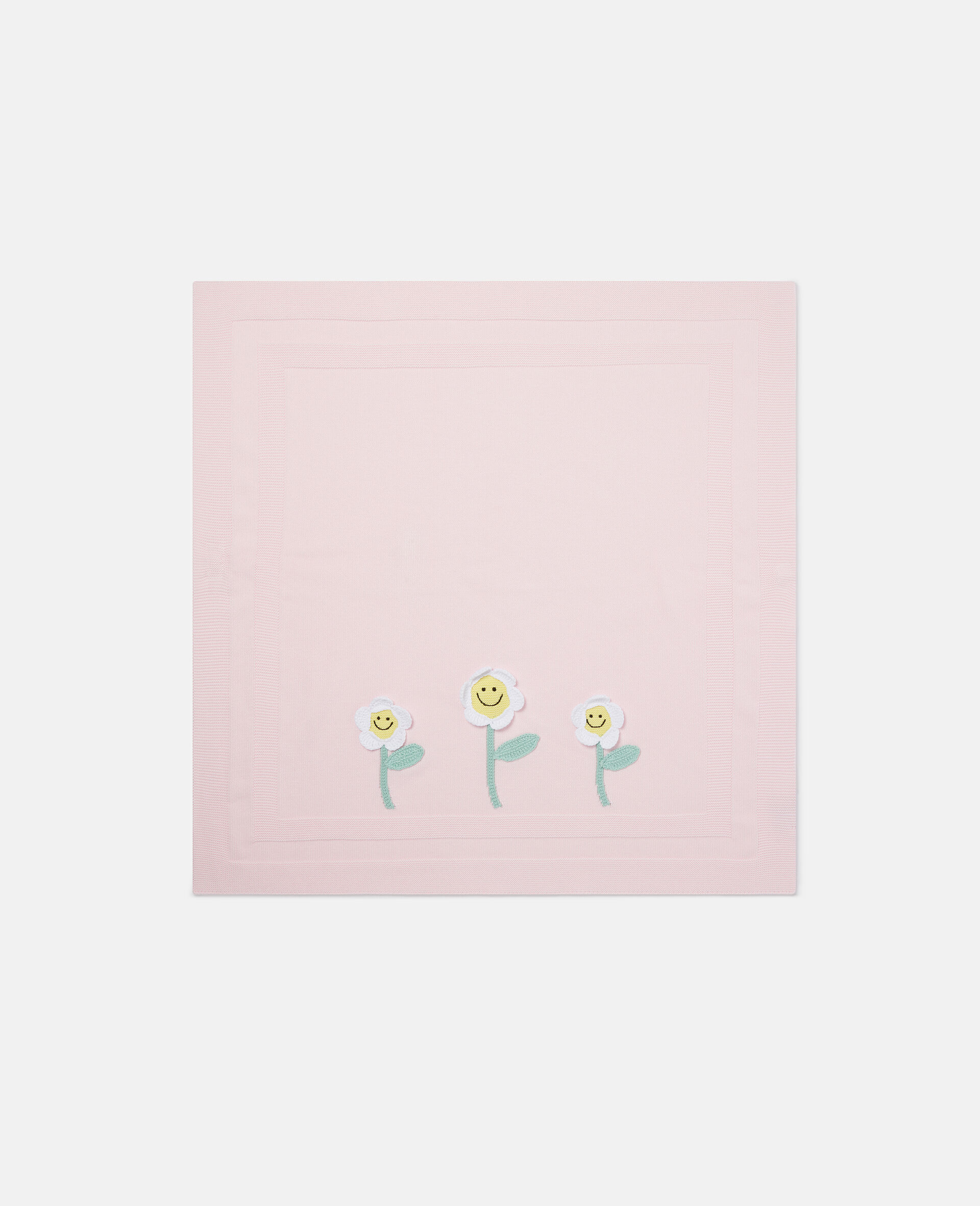 Flower Embroidered Blanket