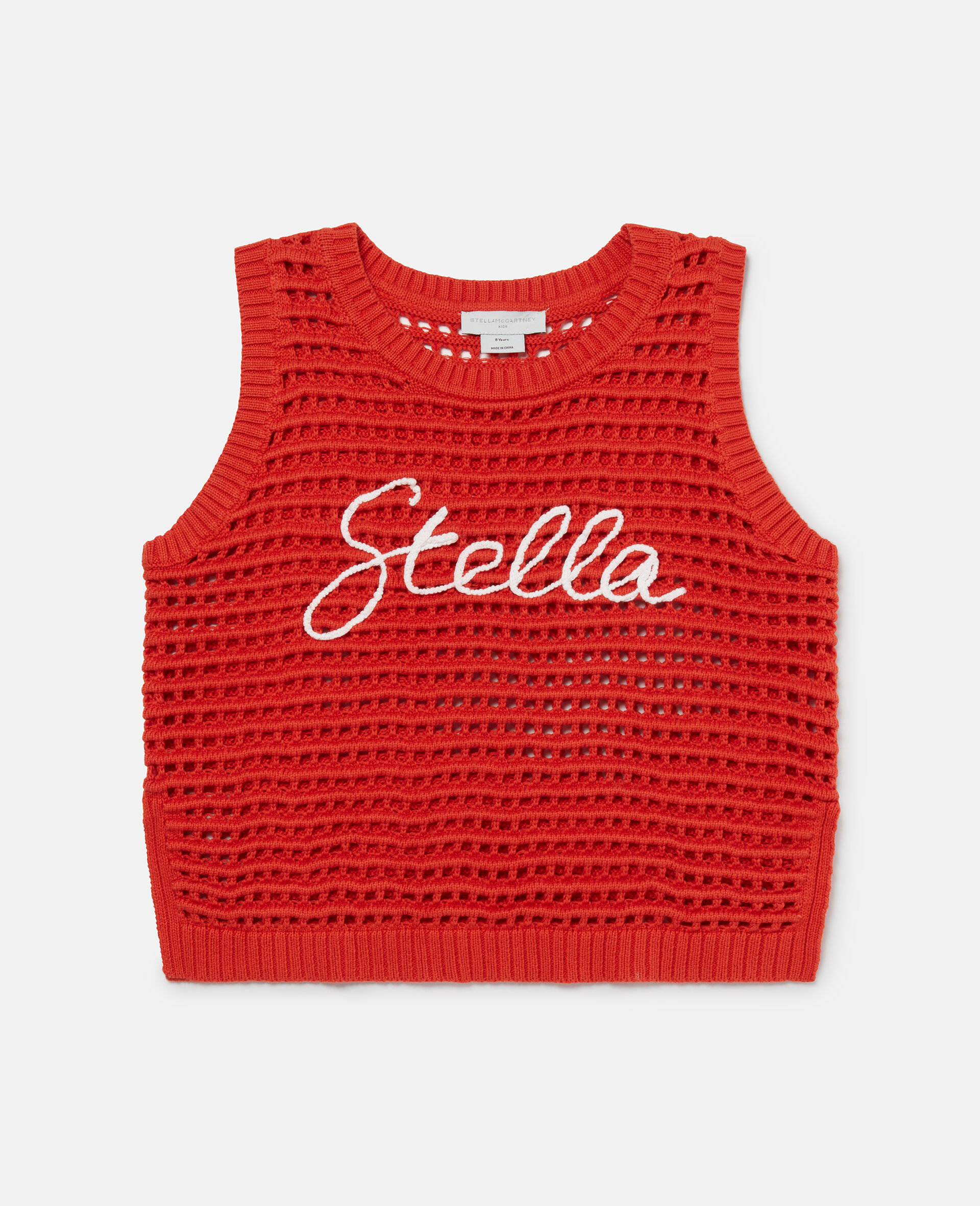 Stella Embroidered Crochet Sleeveless Top