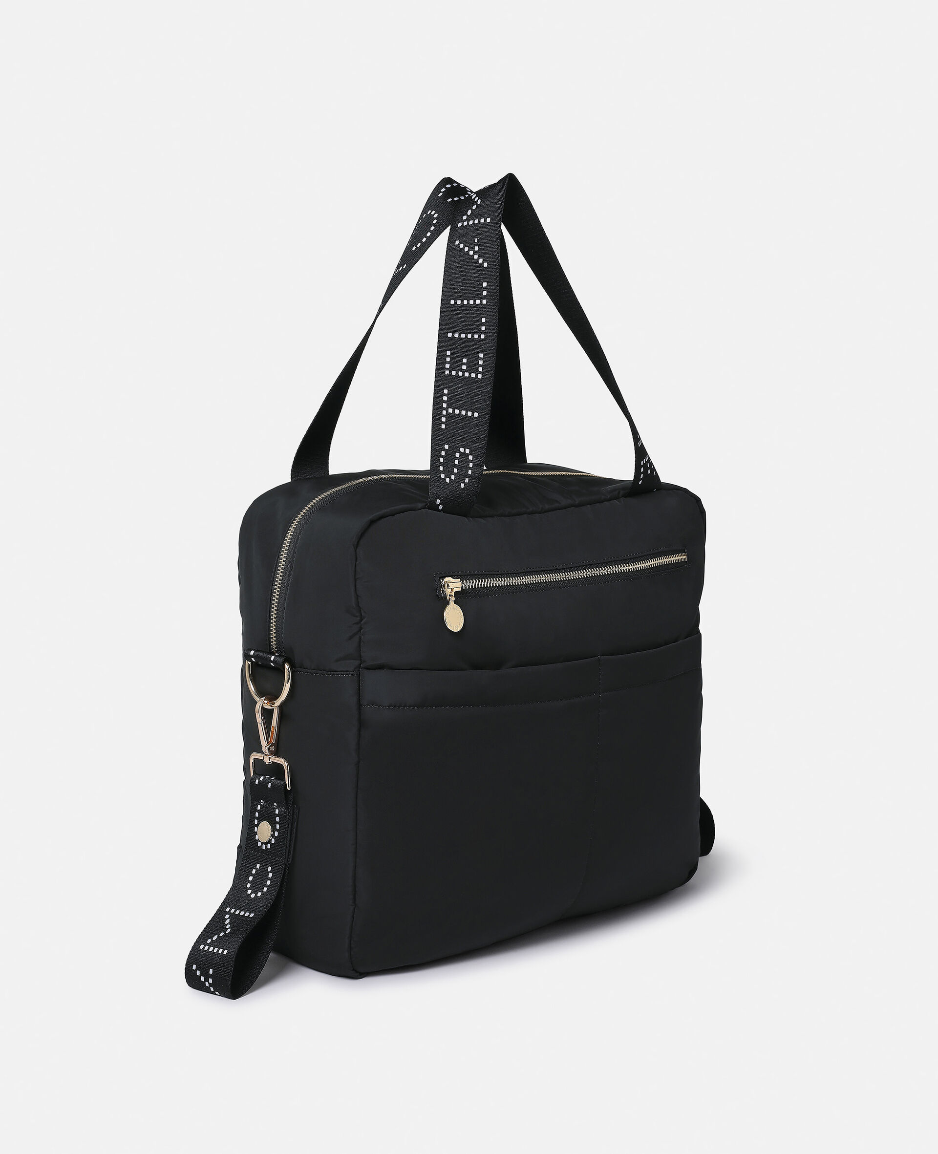 Logo Tape Changing Tote Bag