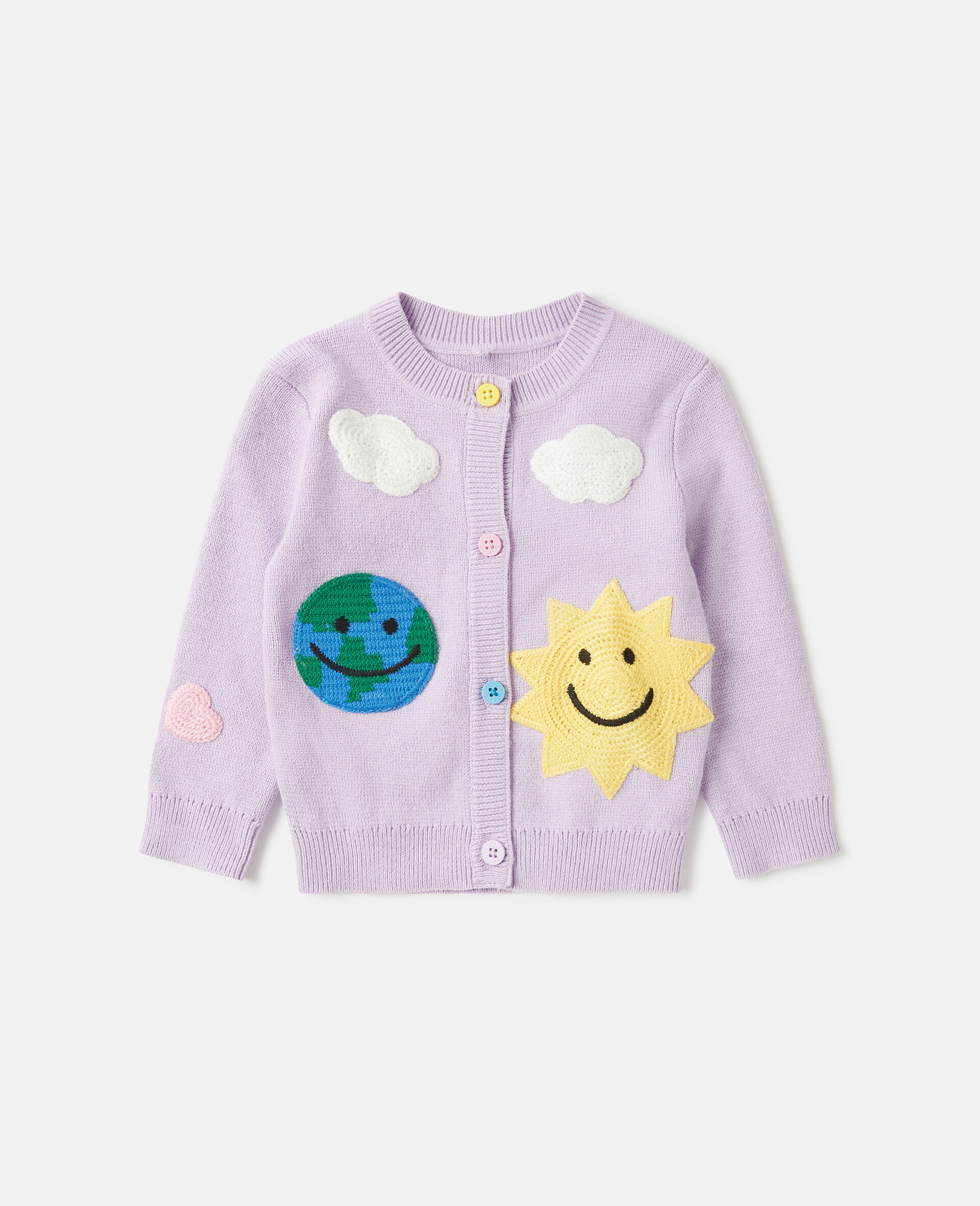 Earth Friends Graphic Embroidered Cardigan