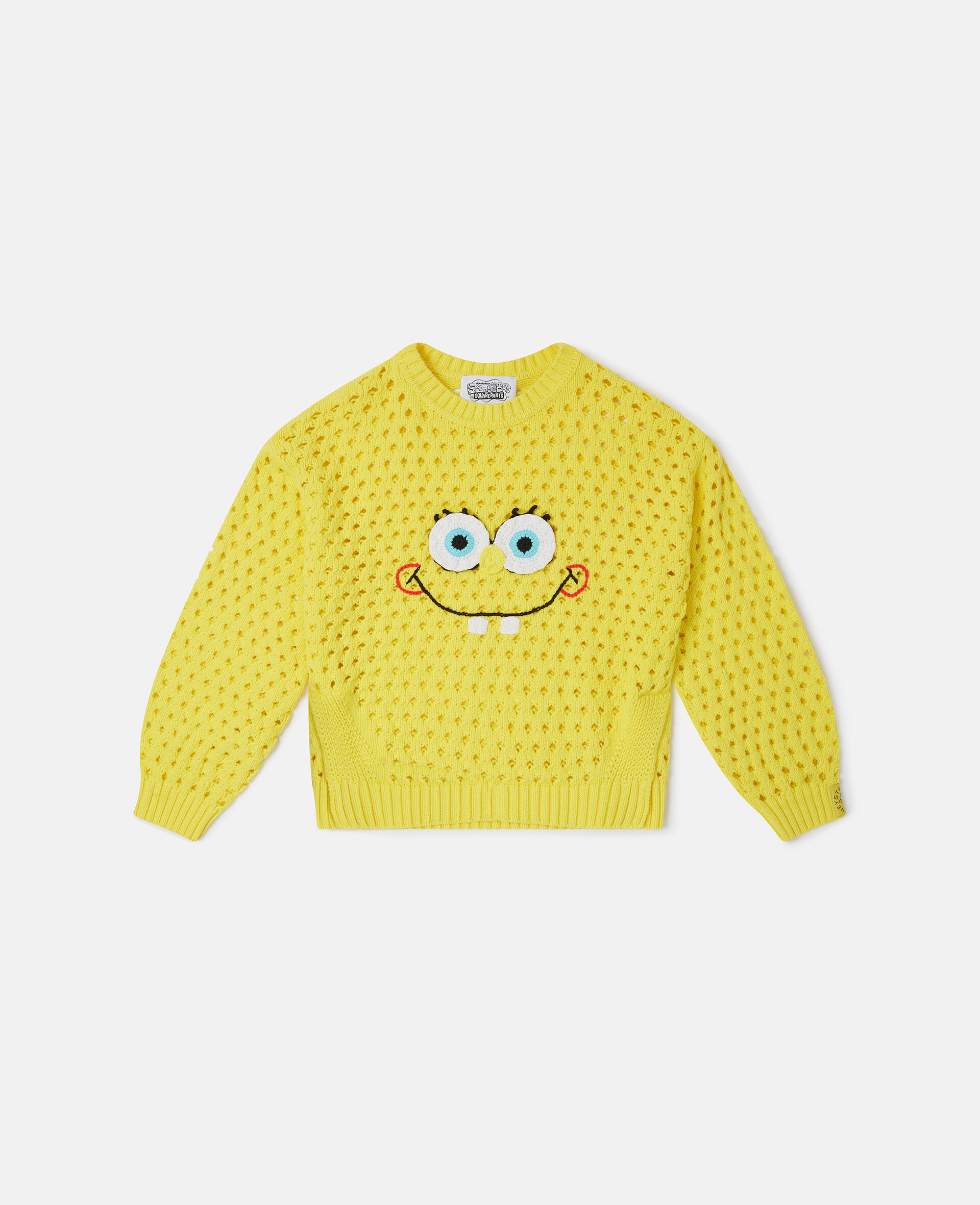 SpongeBob Graphic Crochet Sweater