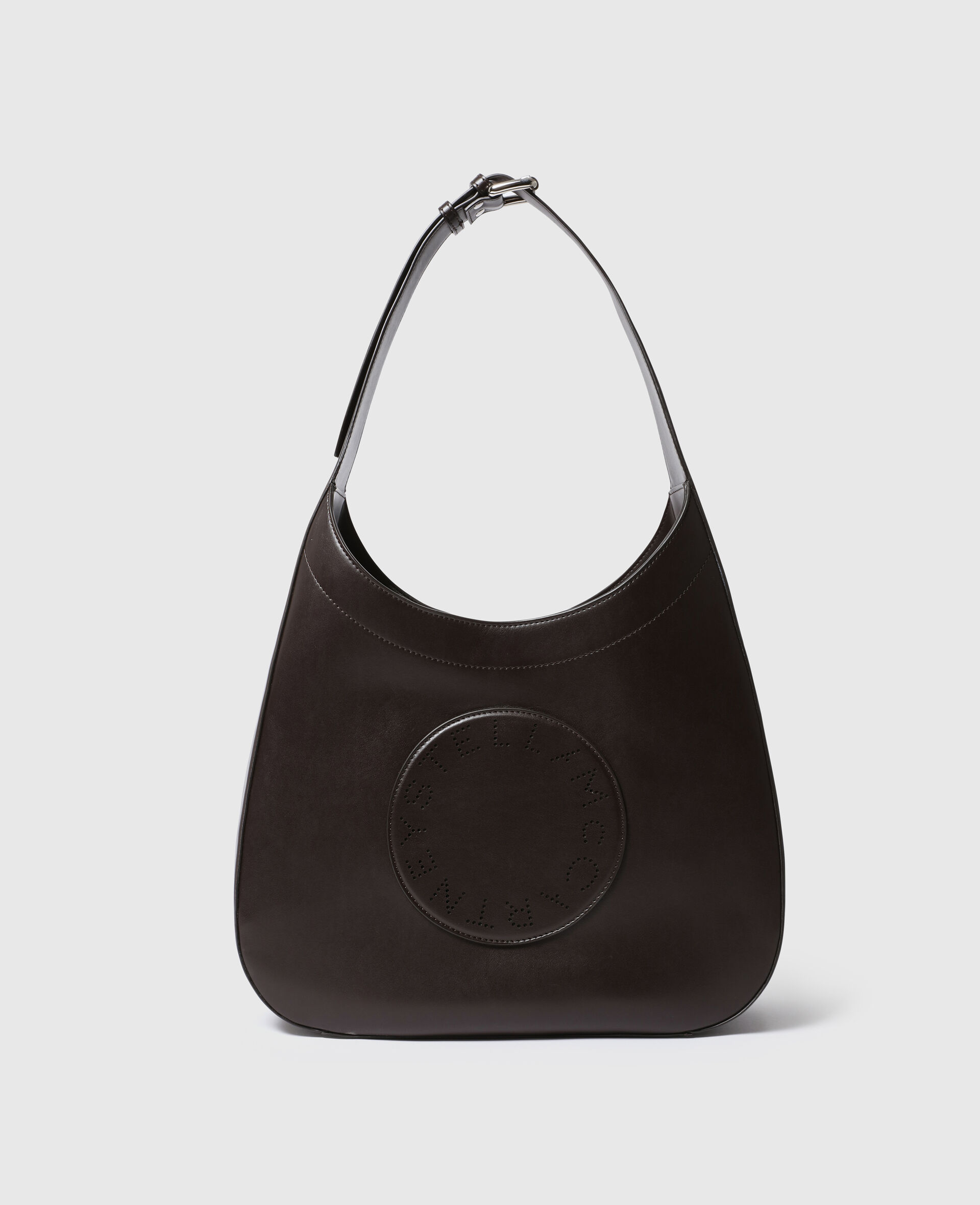 Logo Belt Slouchy Hobo Bag