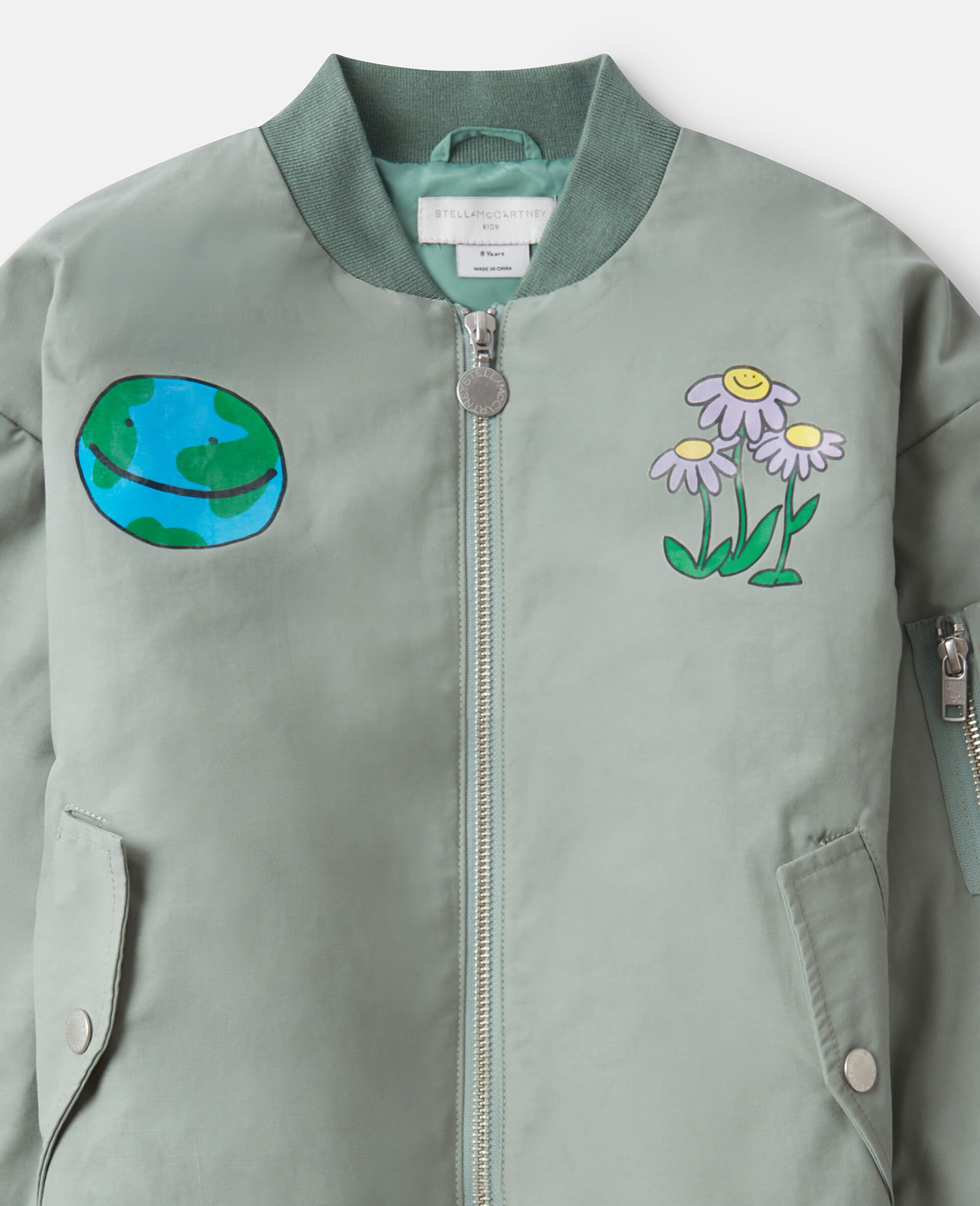 Earth Friends Graphic Bomber Jacket