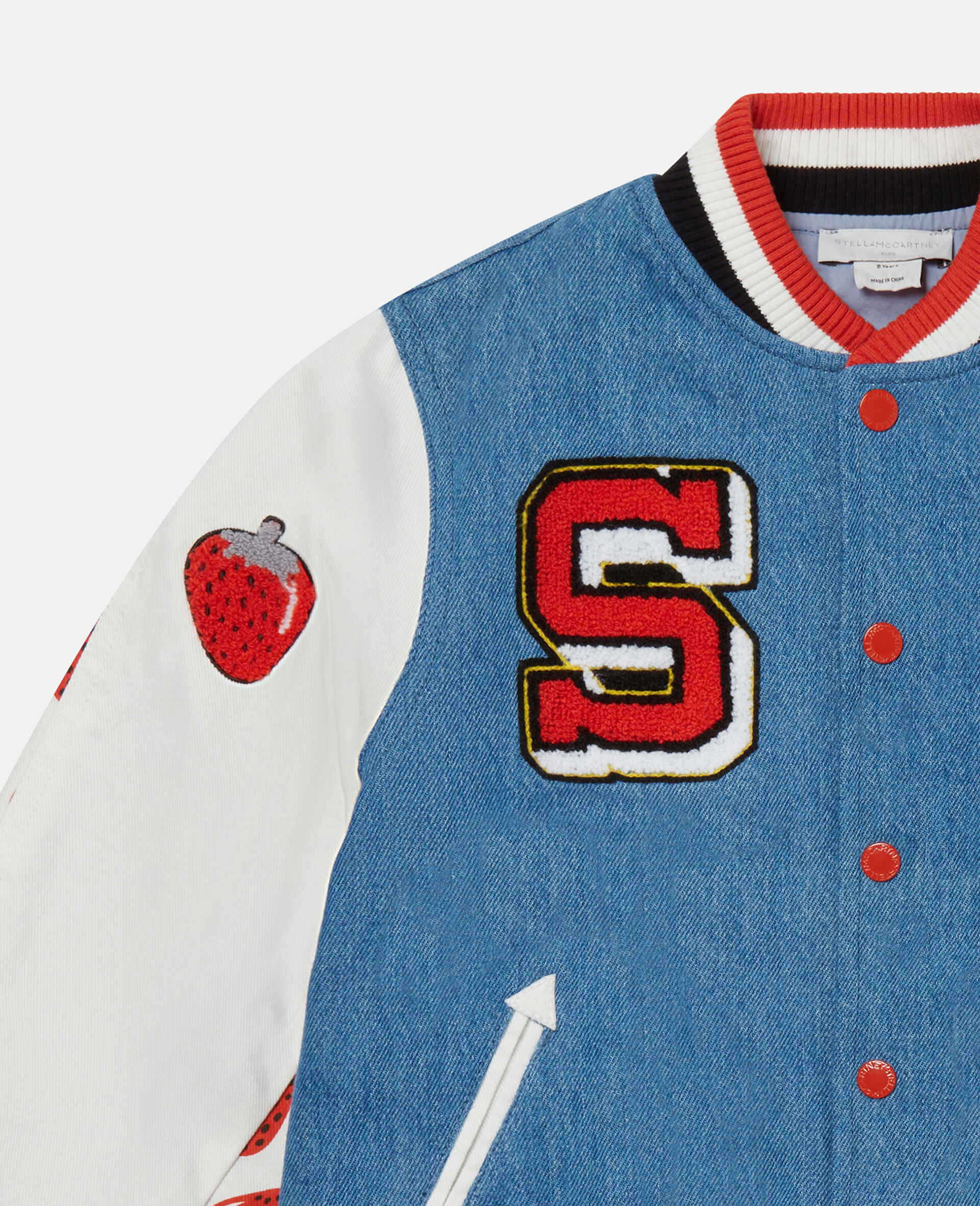 Initial Graphic Varsity Bomber Jacket