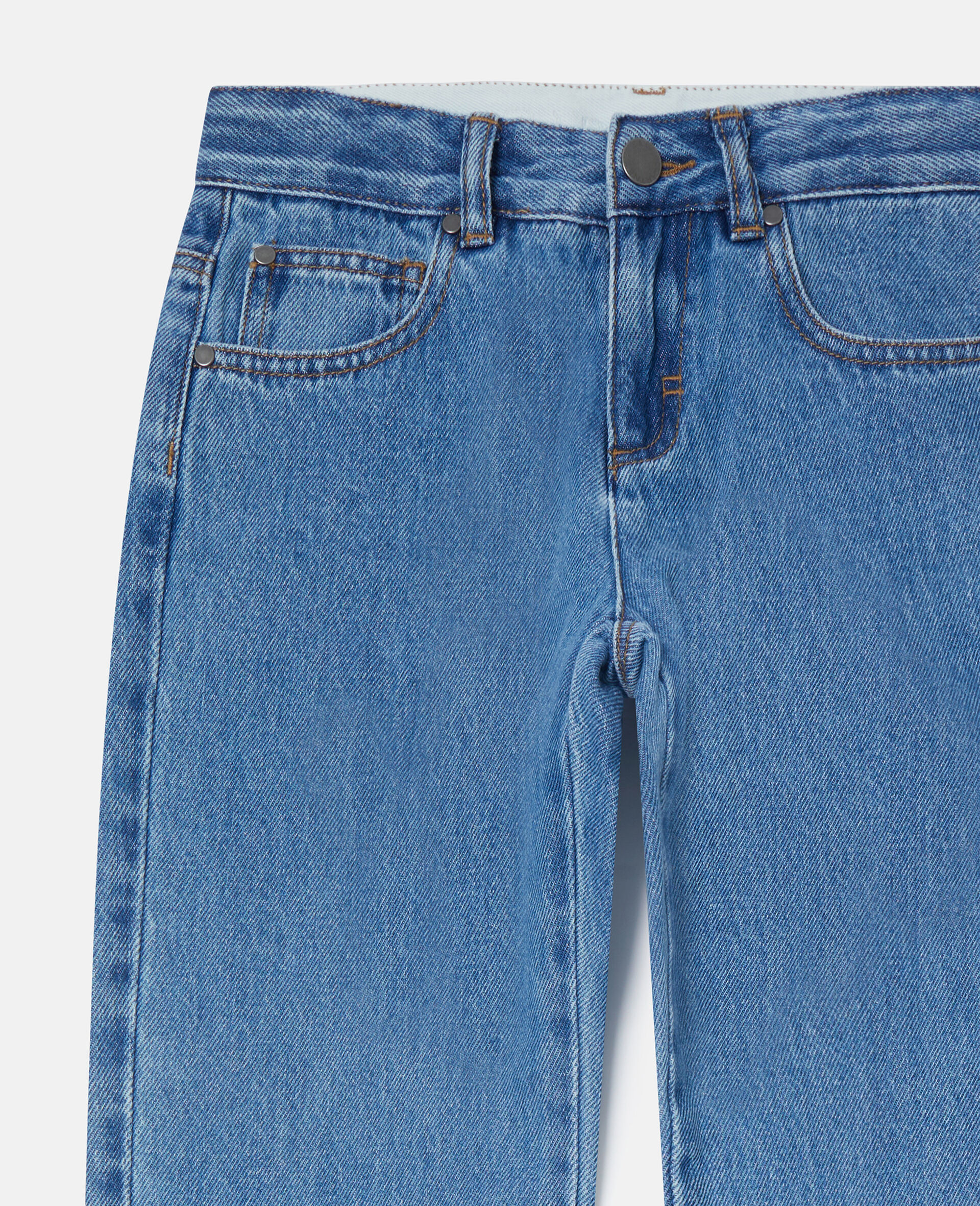 Straight-Leg Denim Jeans