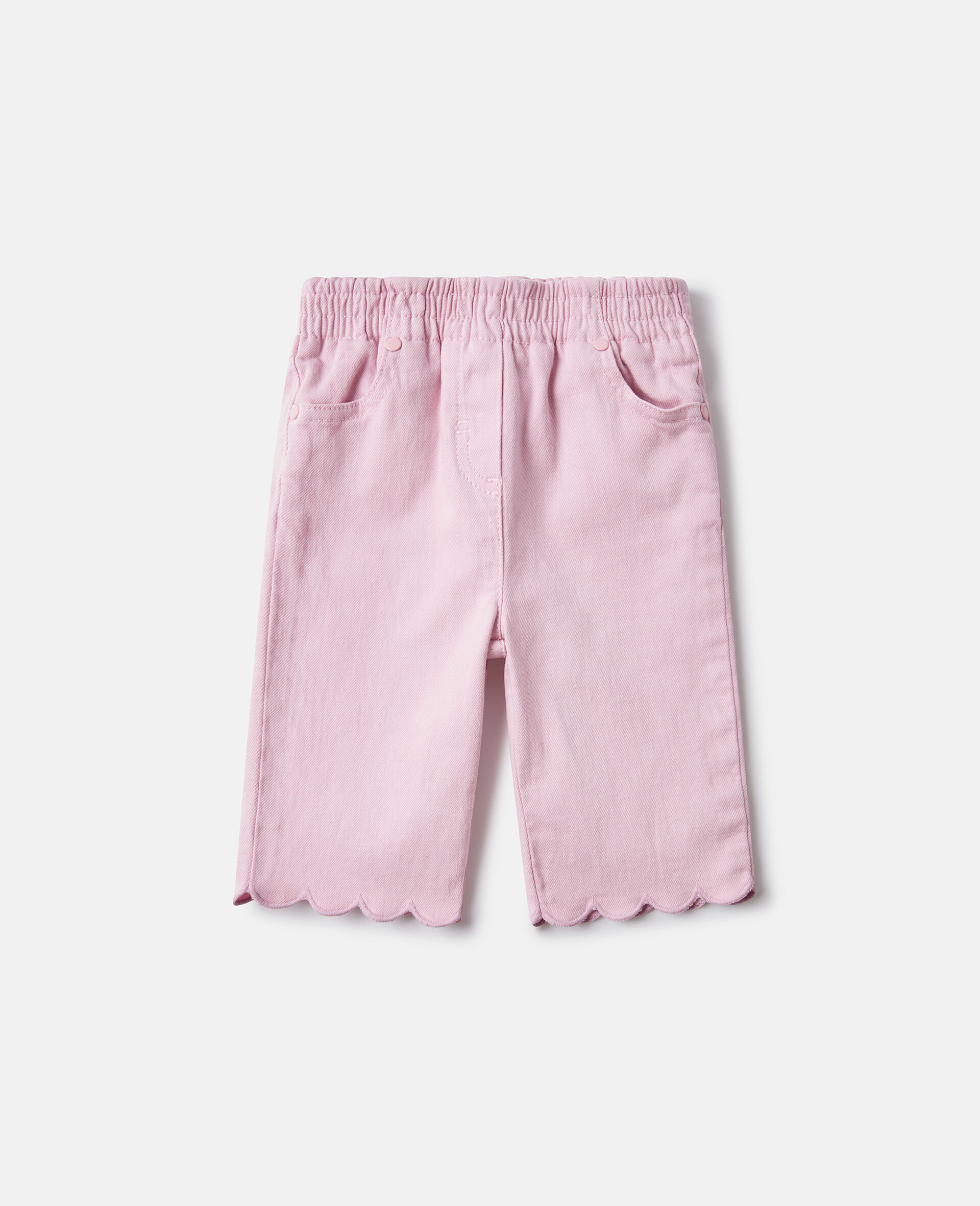 Scallop Trim Denim Jeans