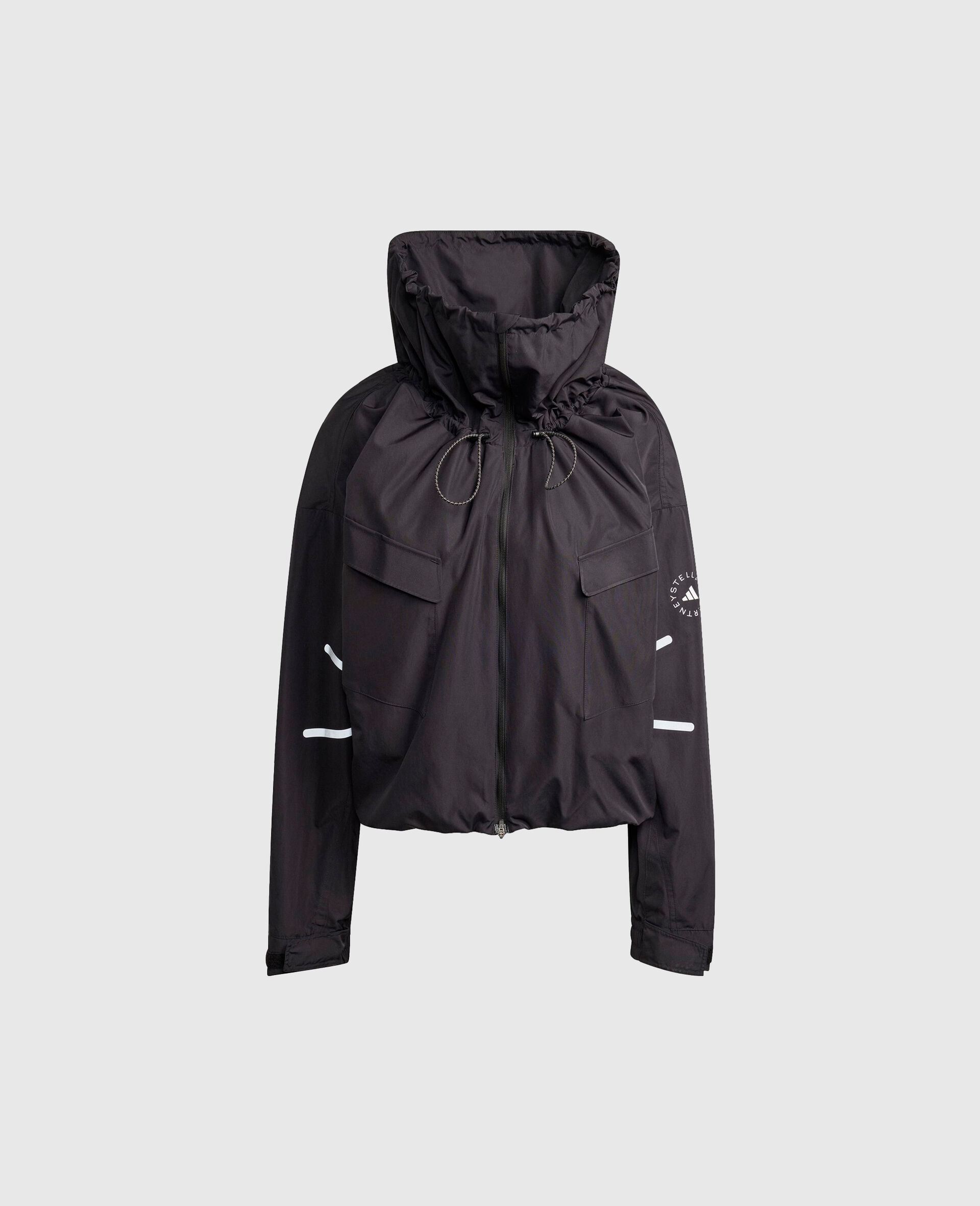 High-Neck Hooded Jacket