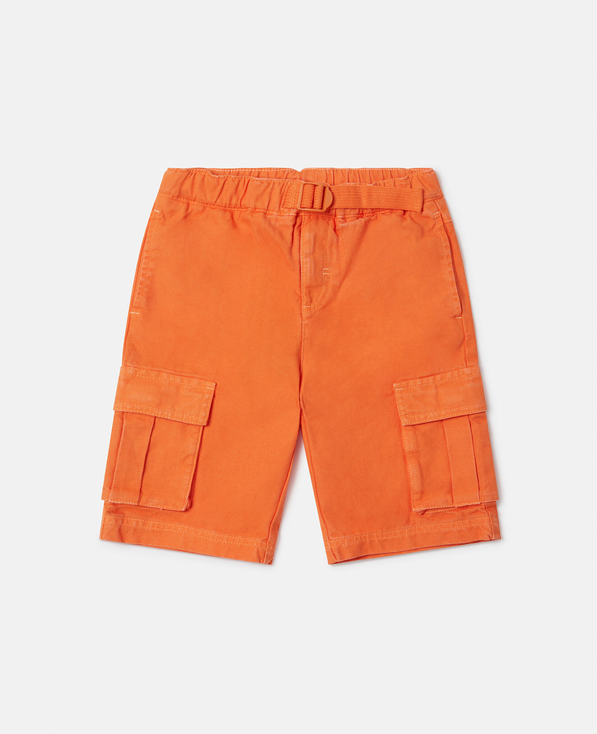 Belted Waist Cargo Shorts