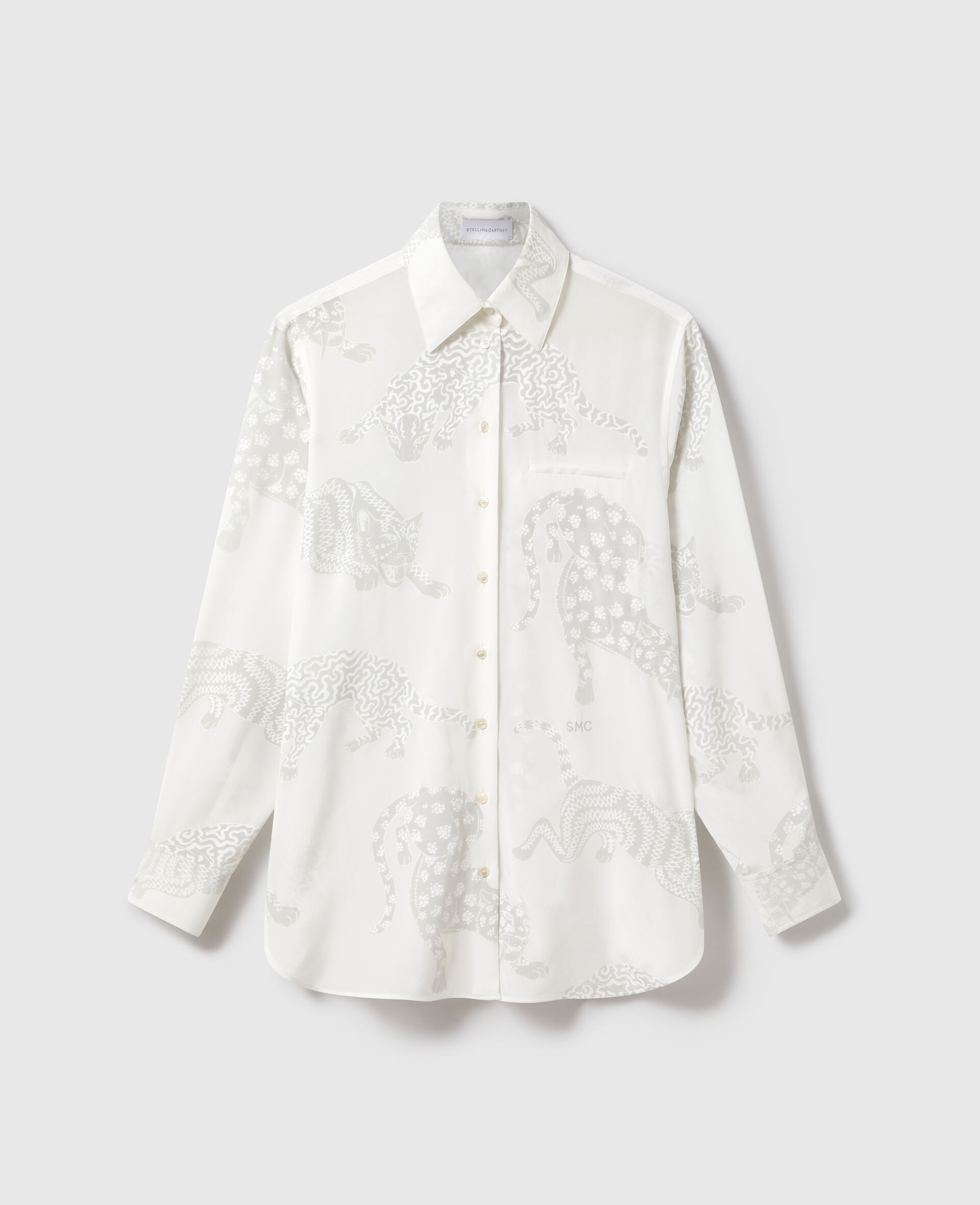 Leopard Pattern Oversized Shirt