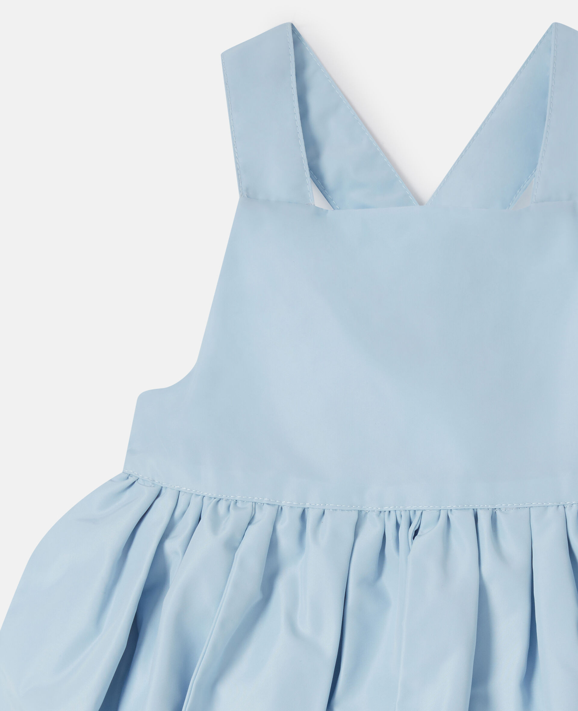 Petals Sleeveless Paneled Tulle Dress