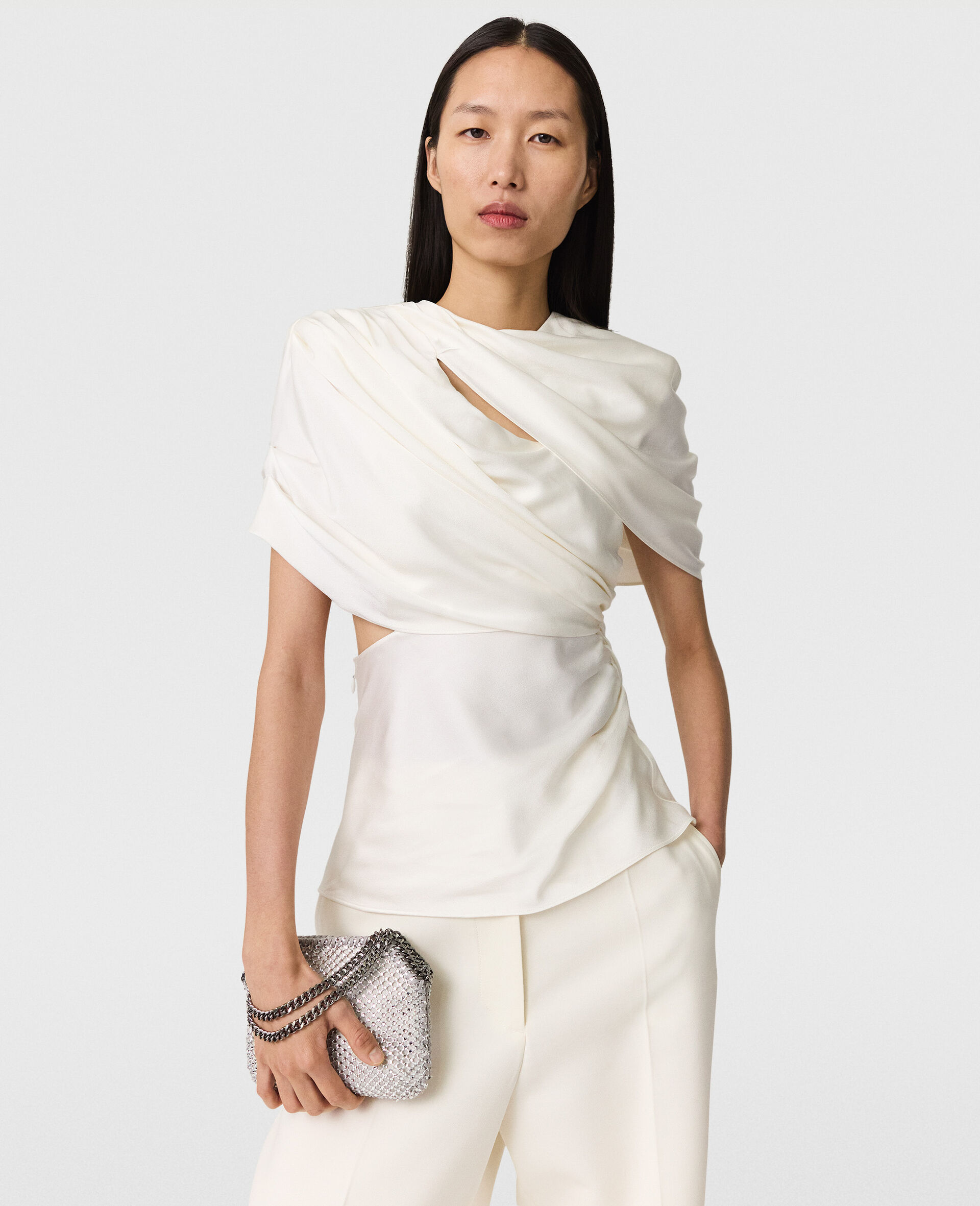 Layered Wrap Top