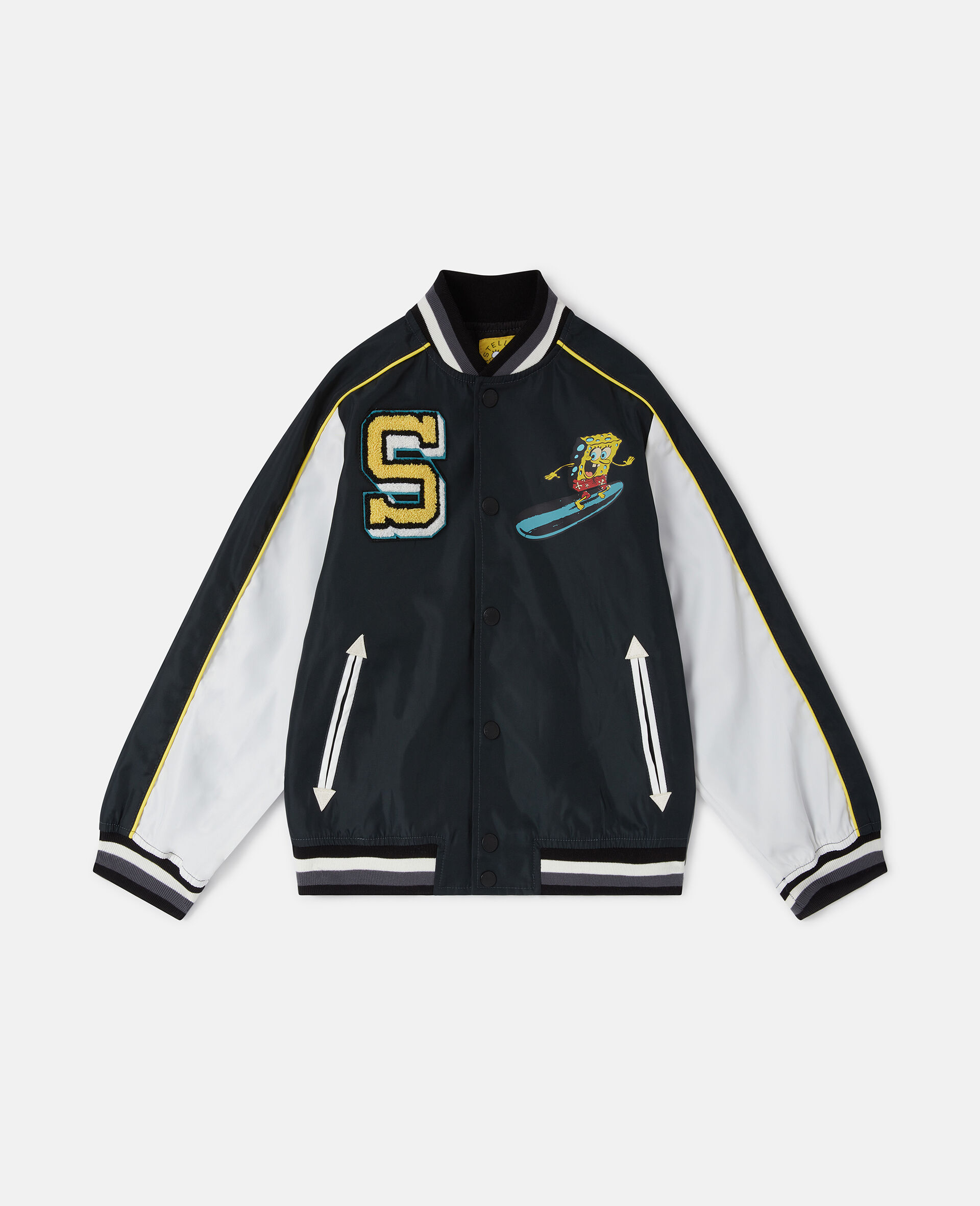SpongeBob Graphic Varsity Bomber Jacket