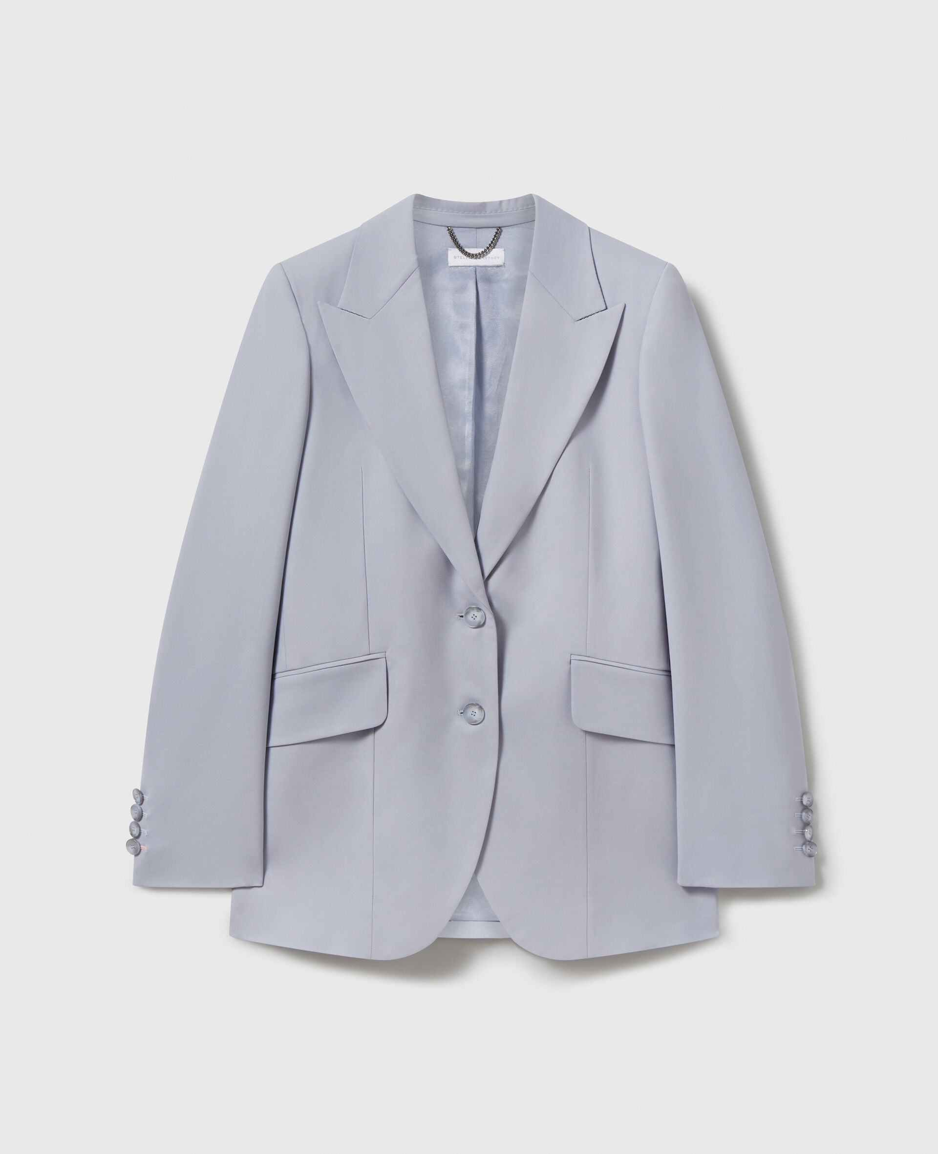 Single-Breasted Peak-Lapel Blazer