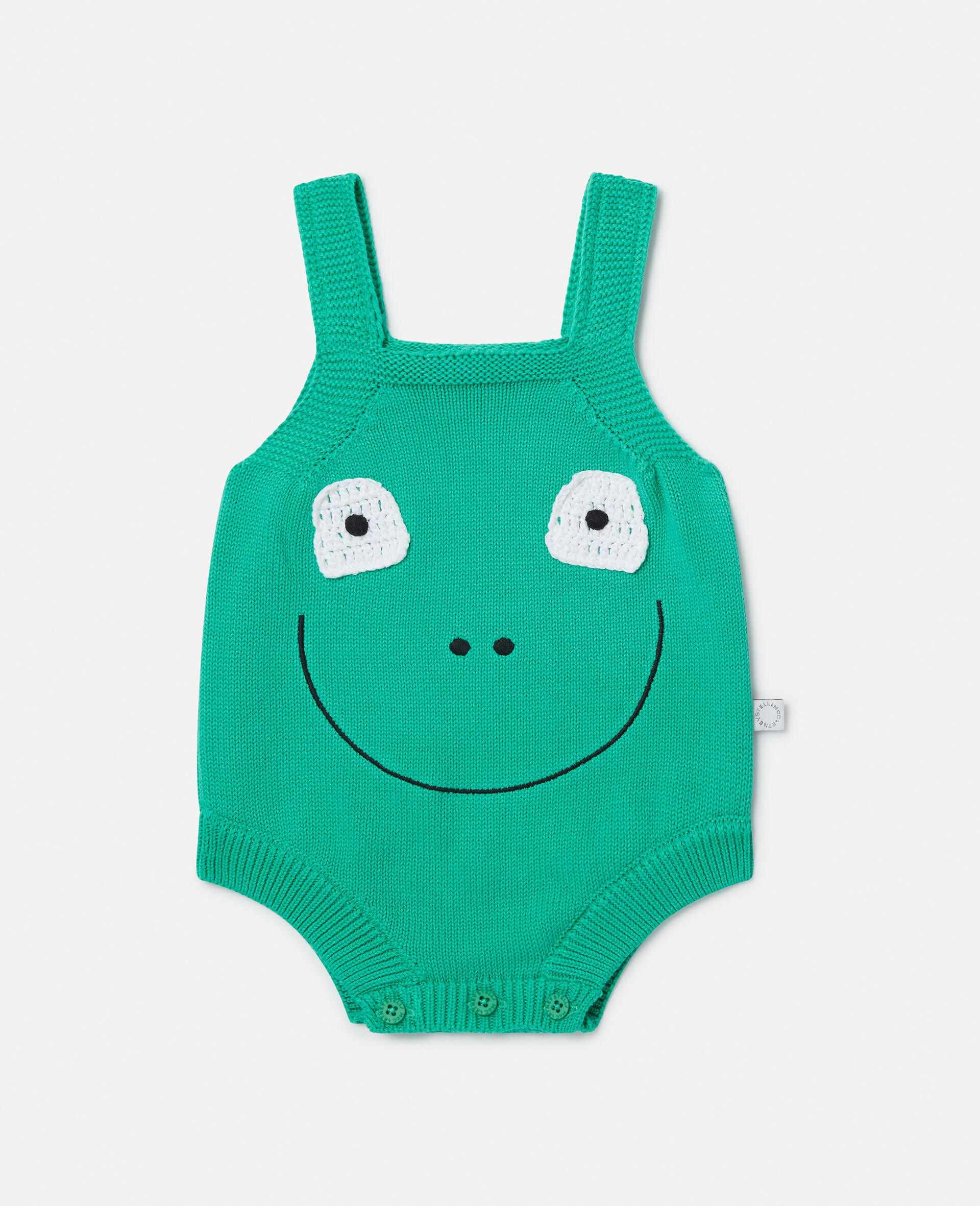 Frog Graphic Embroidered Romper