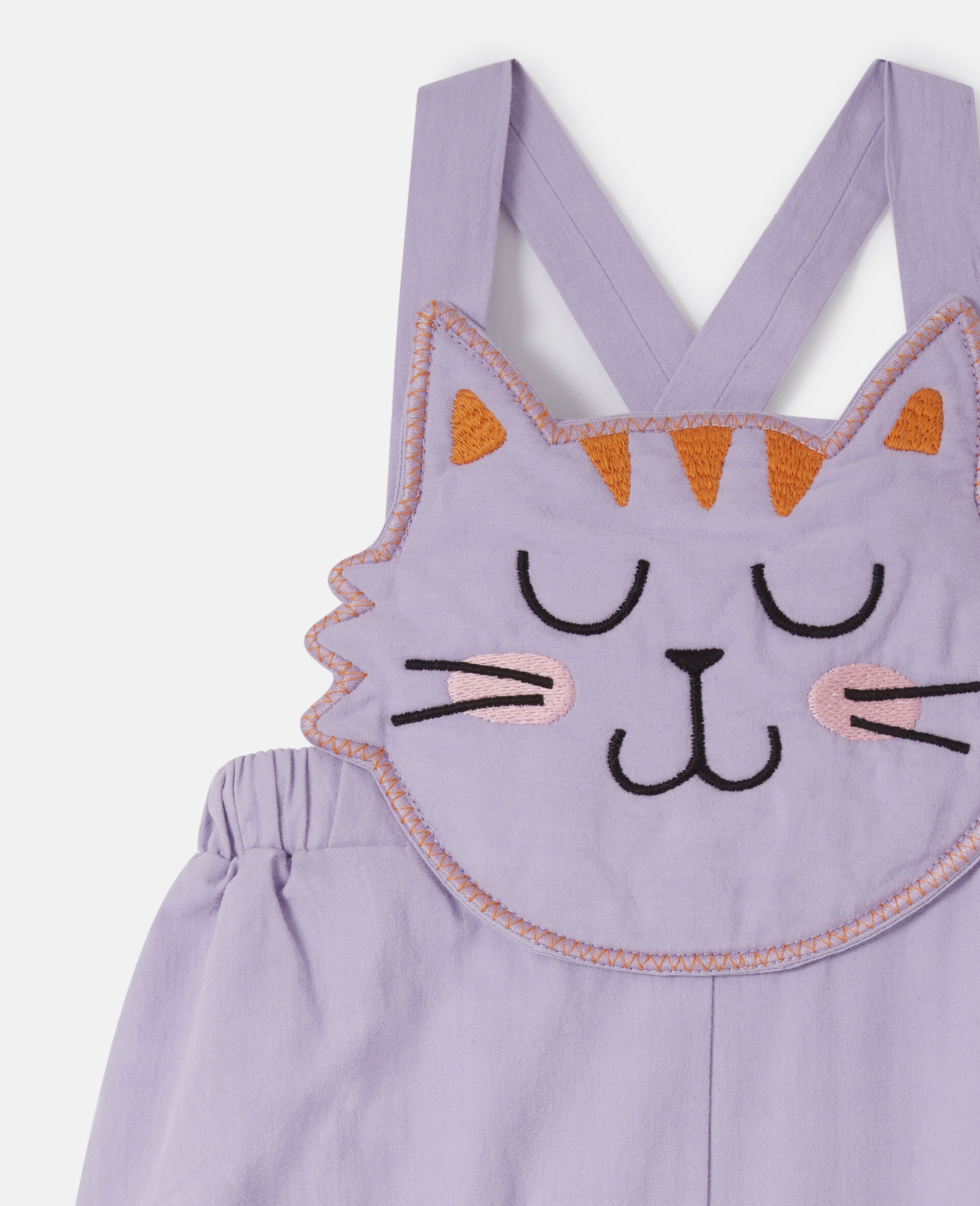Cat Graphic Dungarees
