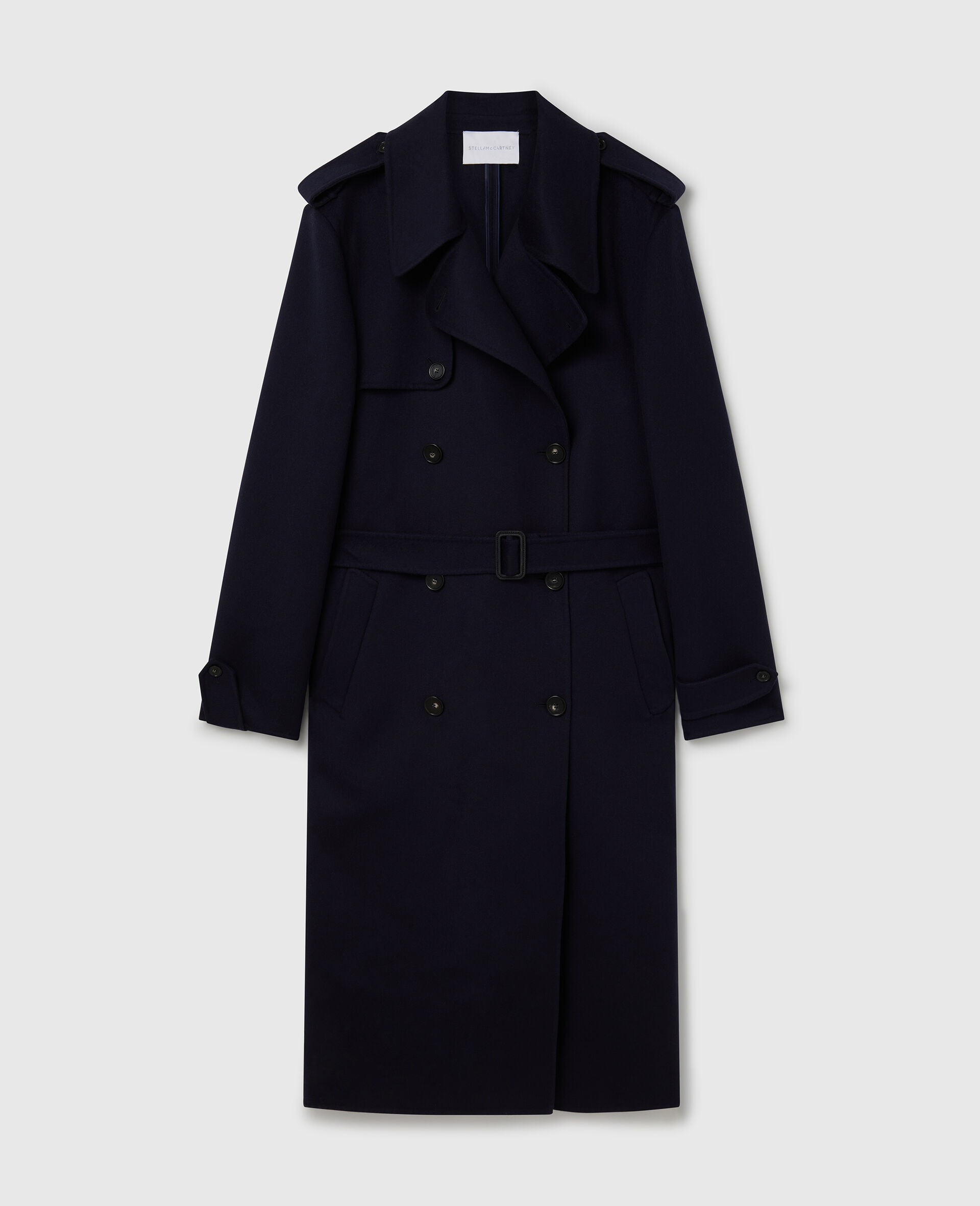 Double-Breasted Belted Trench Coat