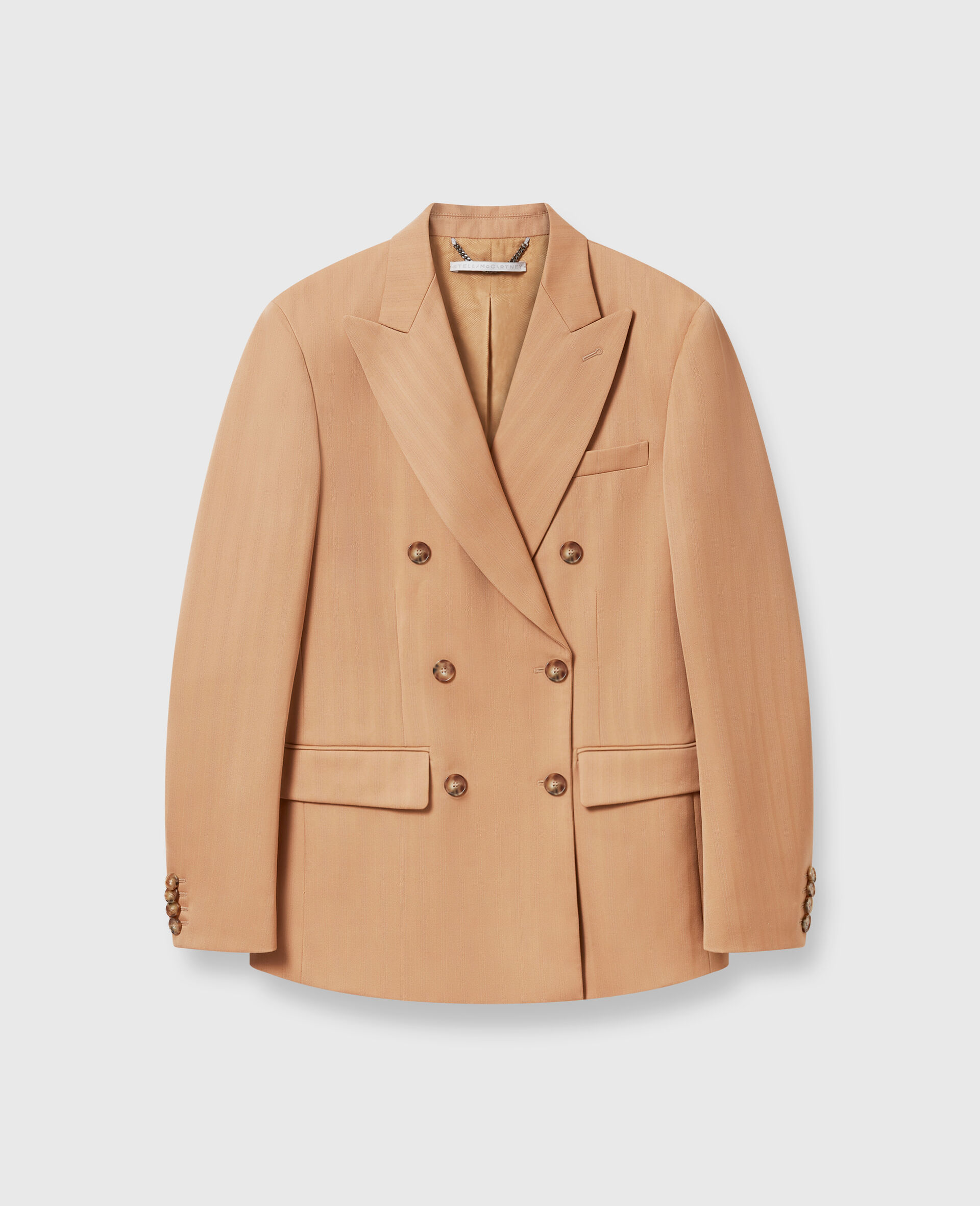 Striped Double-Breasted Blazer