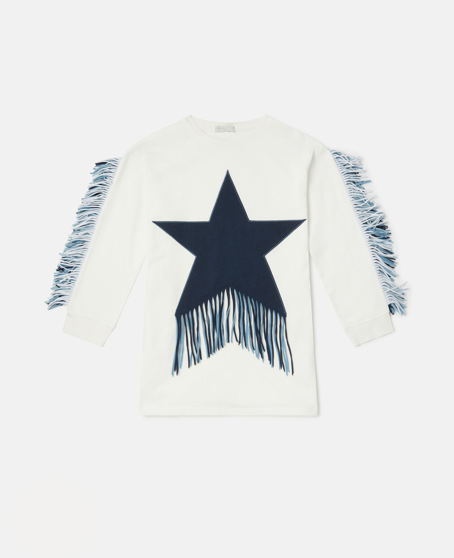 Fringed Star Sweatshirt Dress