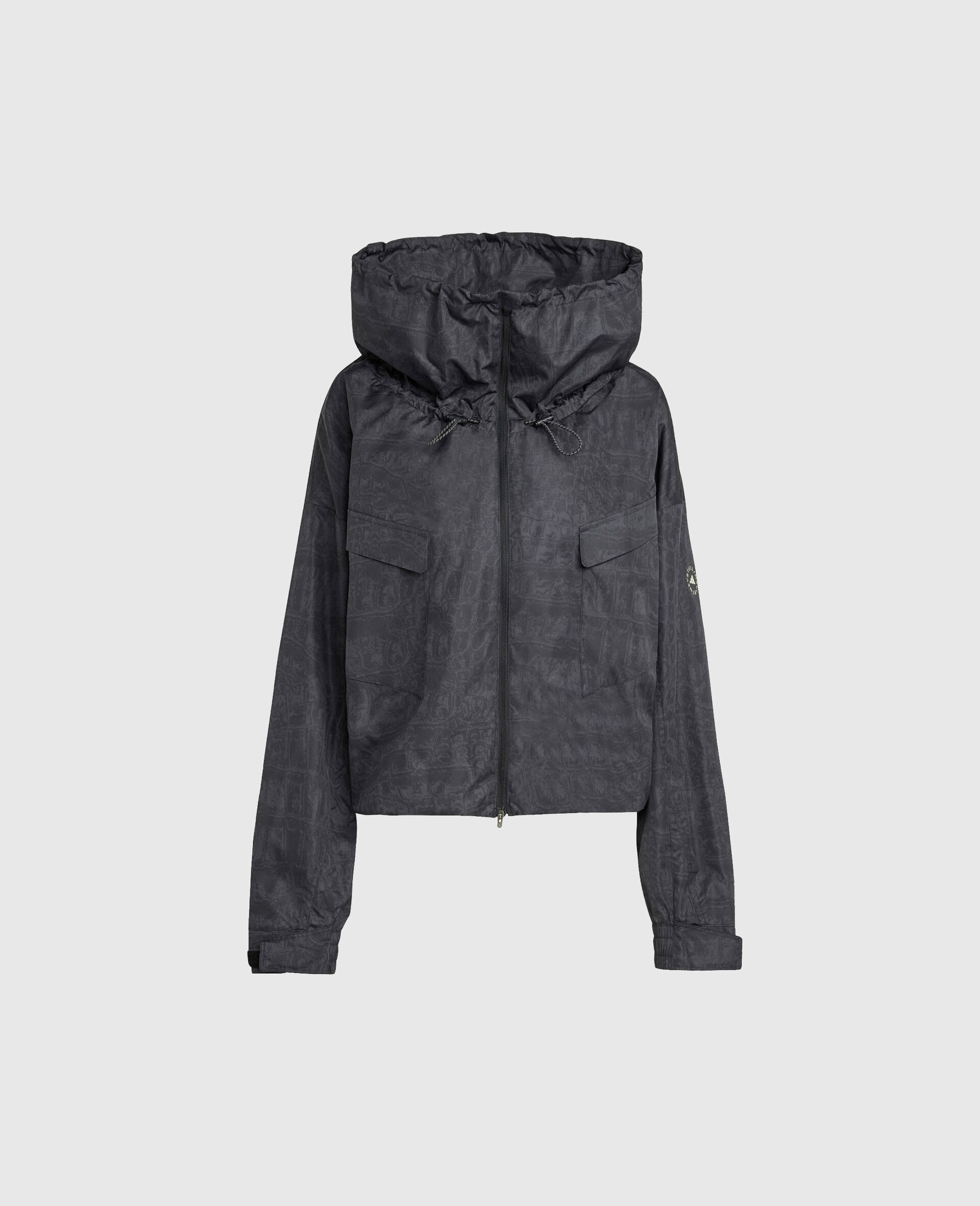 High-Neck Hooded Jacket