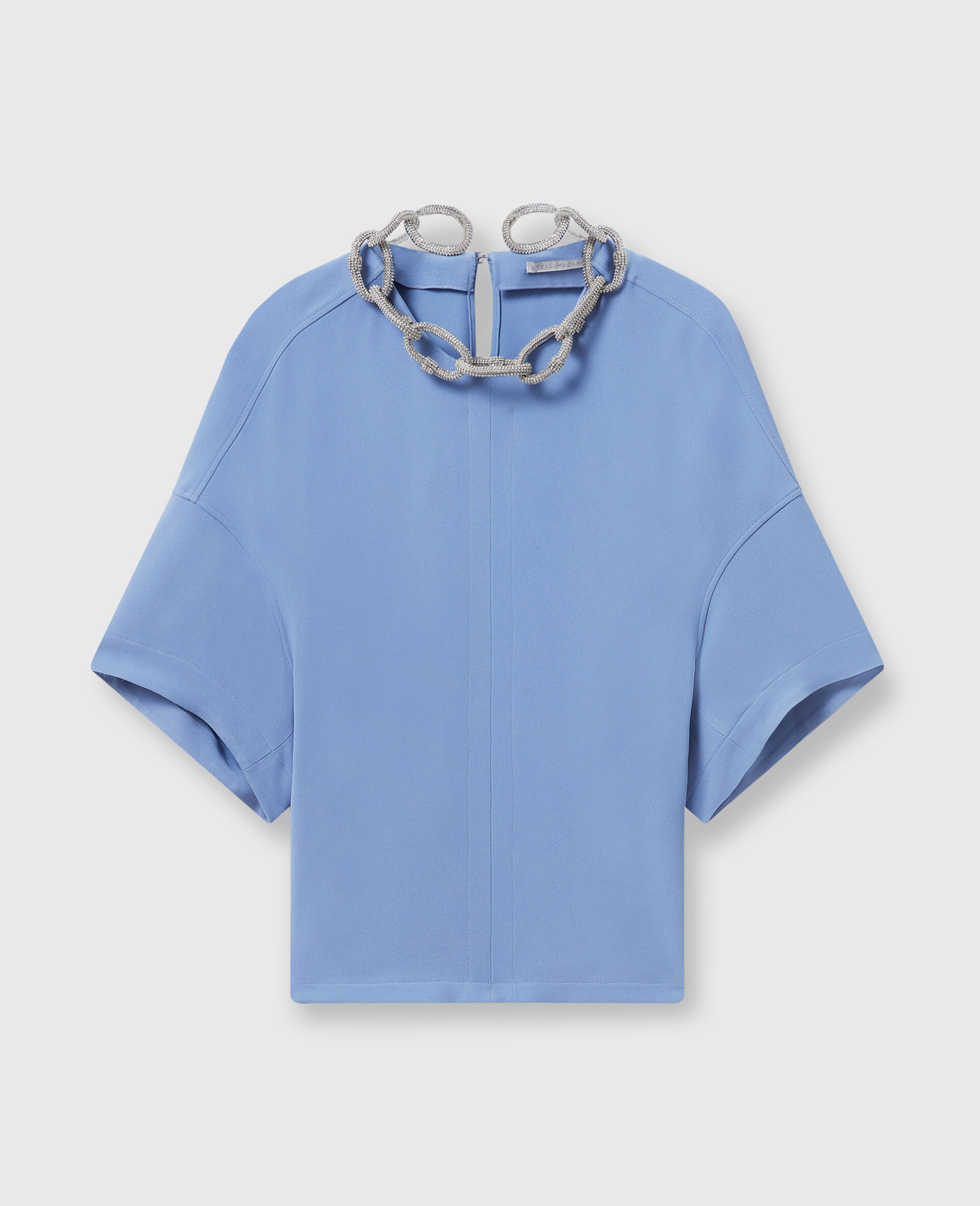 Crystal Chain Short-Sleeve Top