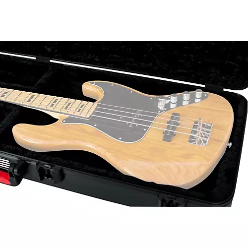 Gator TSA ATA Molded Bass Guitar Case Black Black