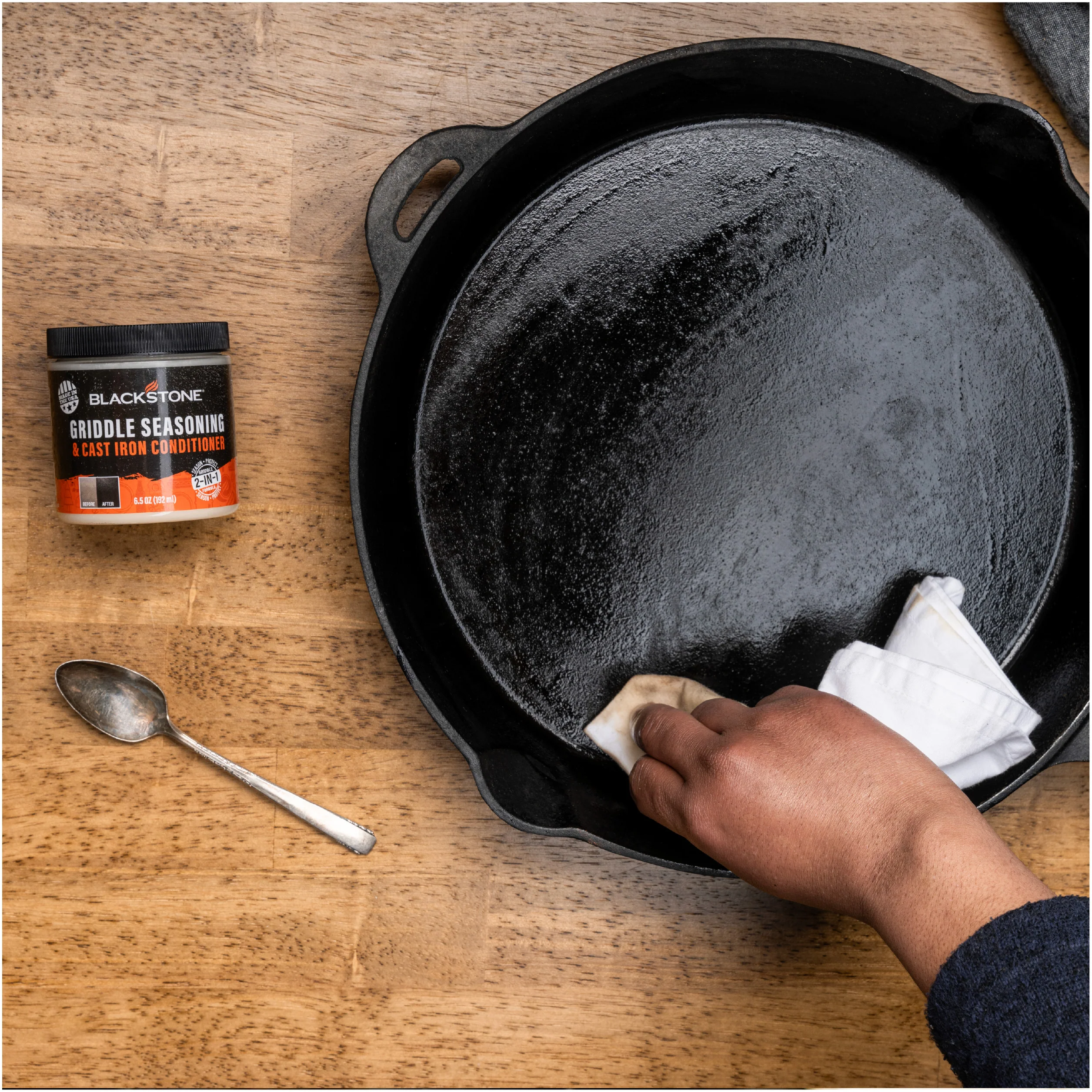 Griddle Seasoning and Grease Cup Liner Bundle